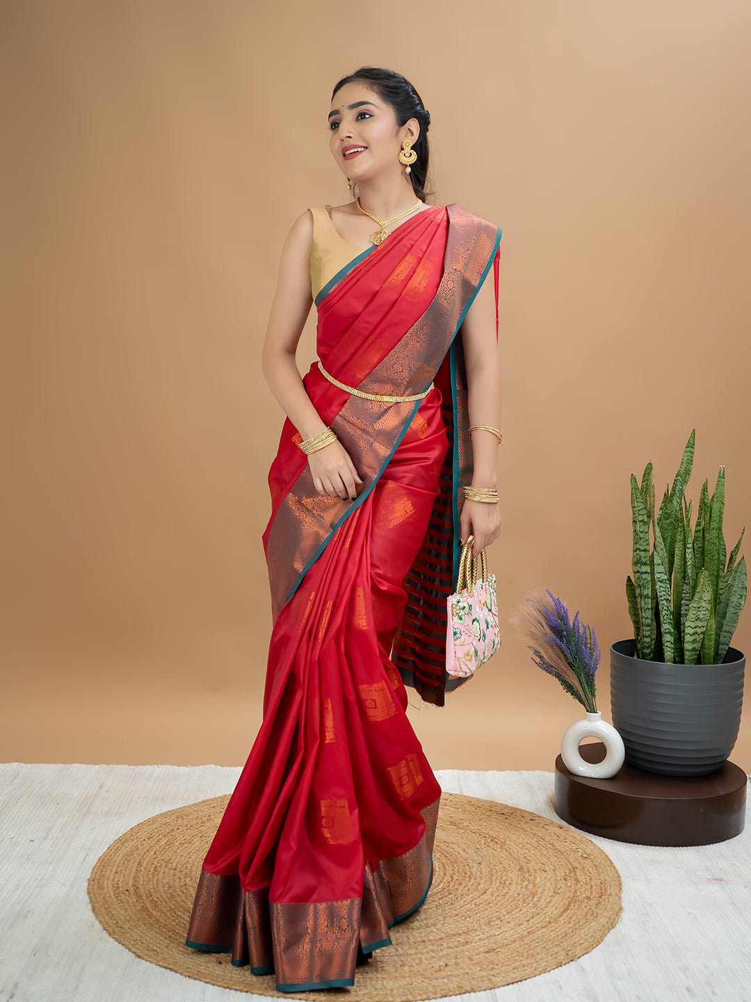 South Silk Brocade Saree