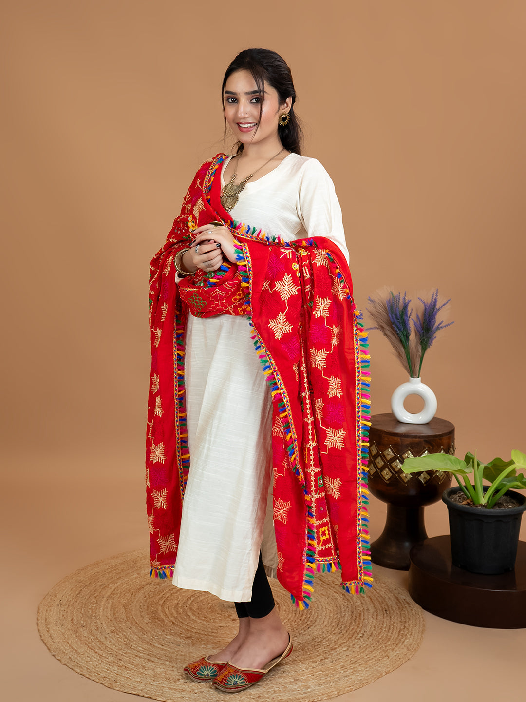 Phulkari Cotton Dupatta