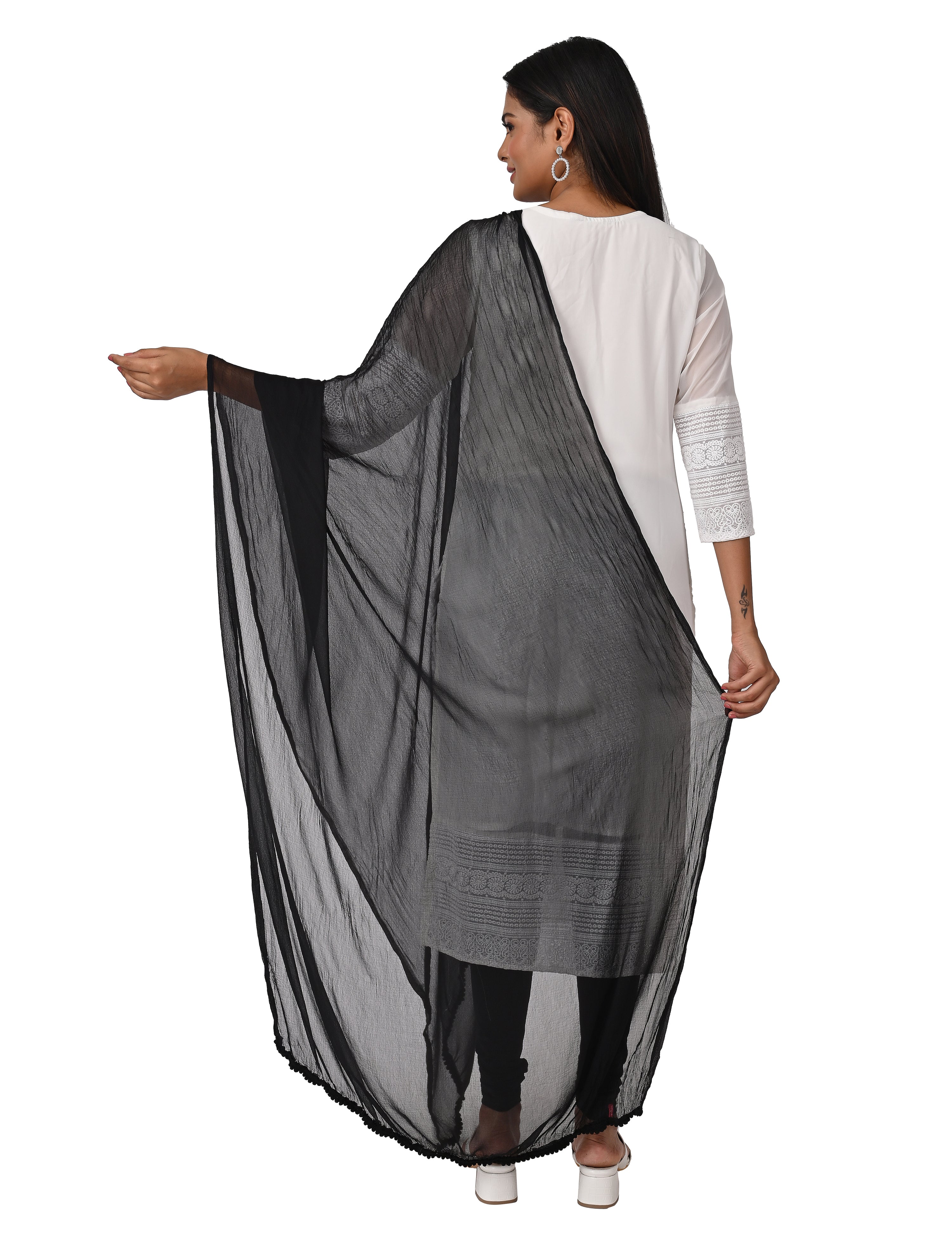 Solid Chiffon Dupatta