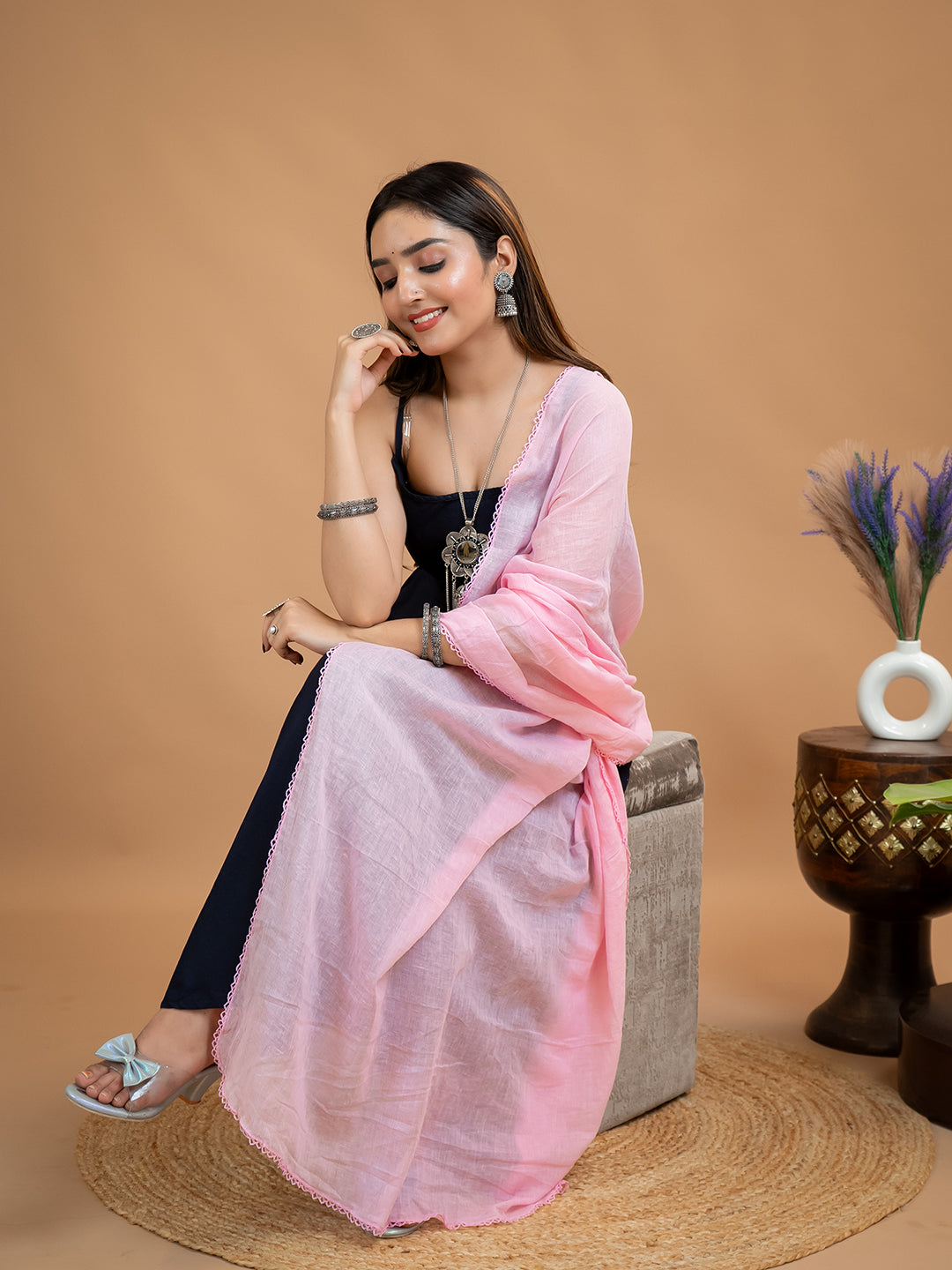 Solid Cotton Dupatta