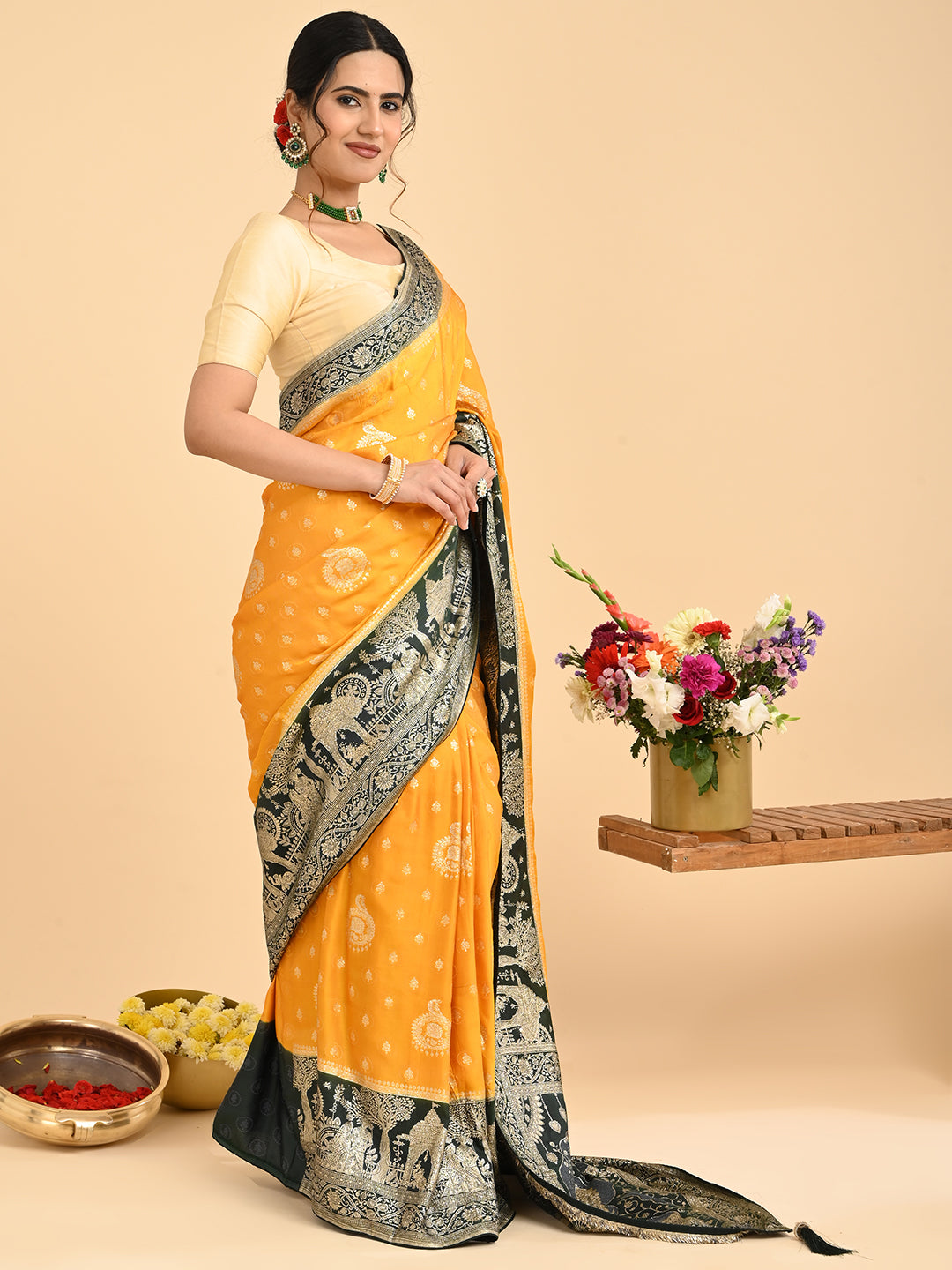Banarasi Viscose Silk Saree