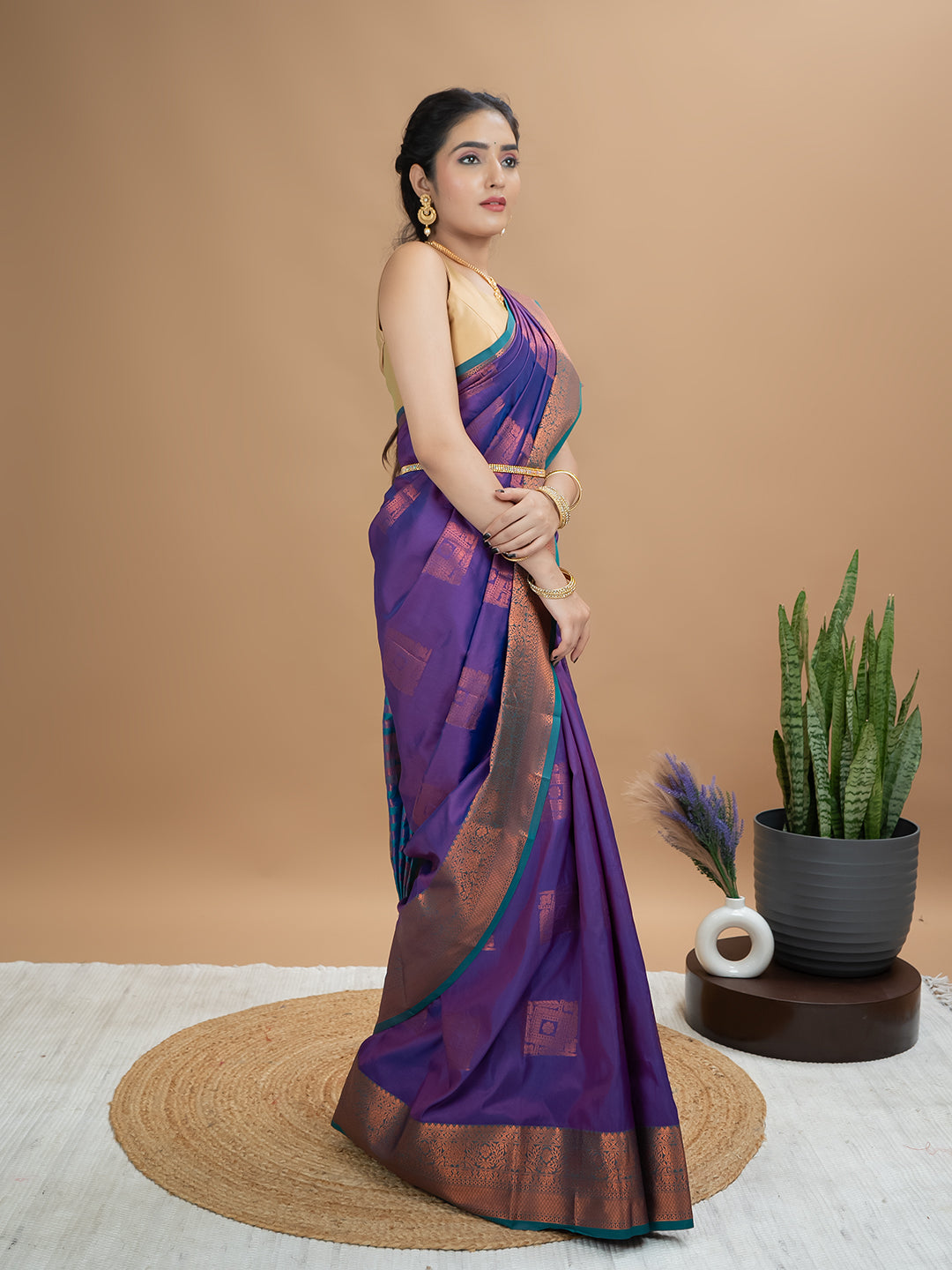 South Silk Brocade Saree