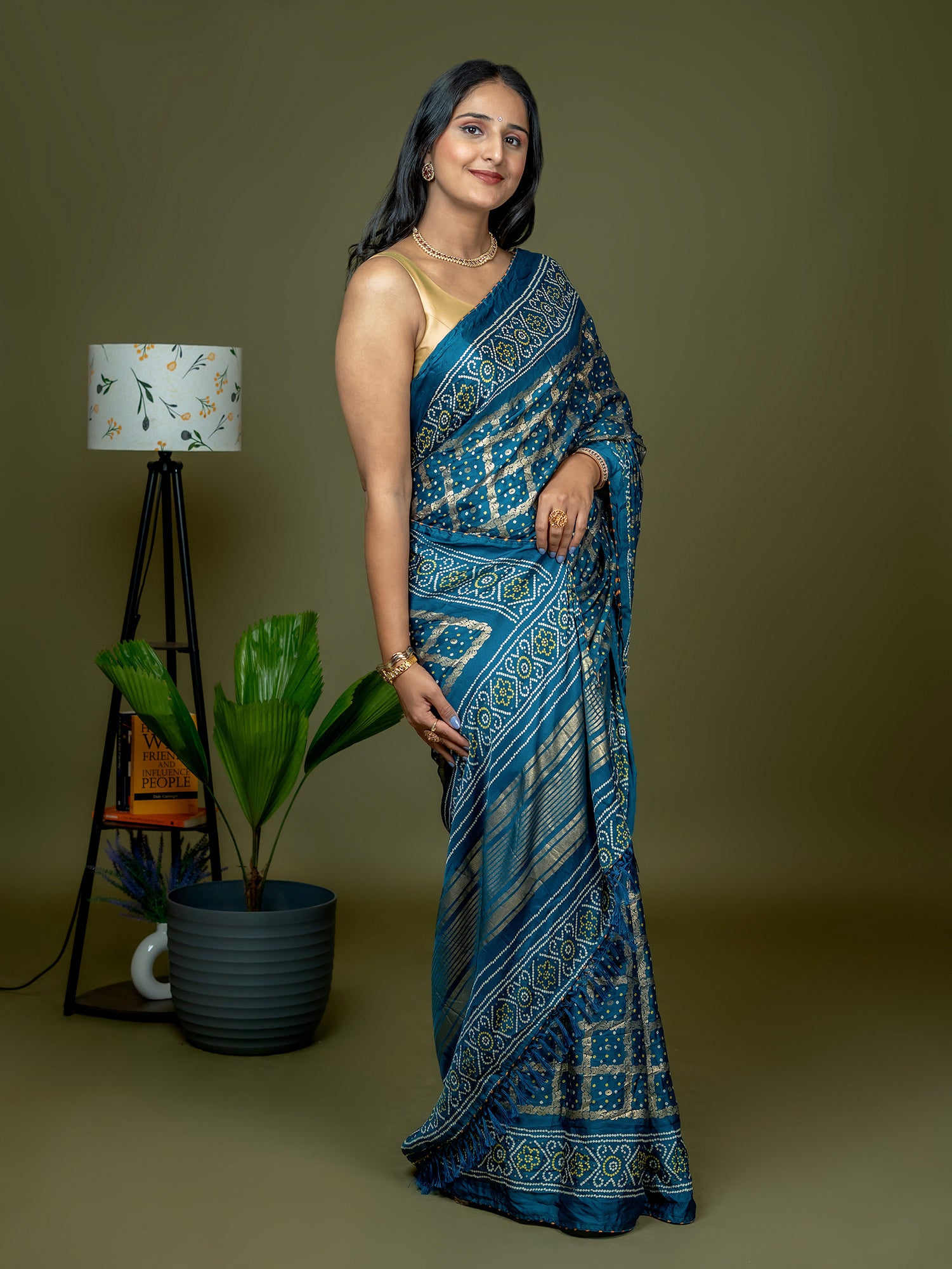 Bandhini Crepe Saree
