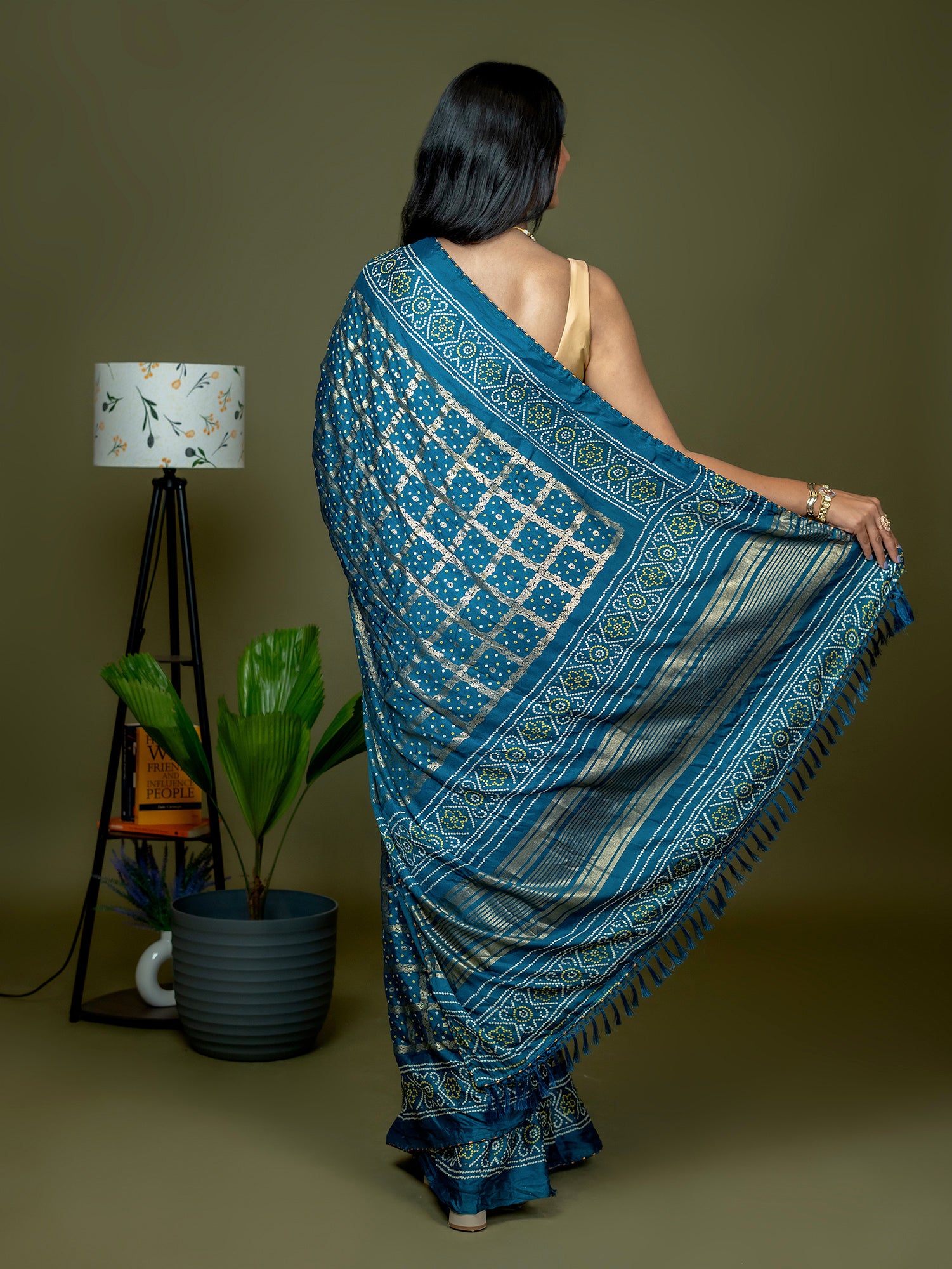 Bandhini Crepe Saree