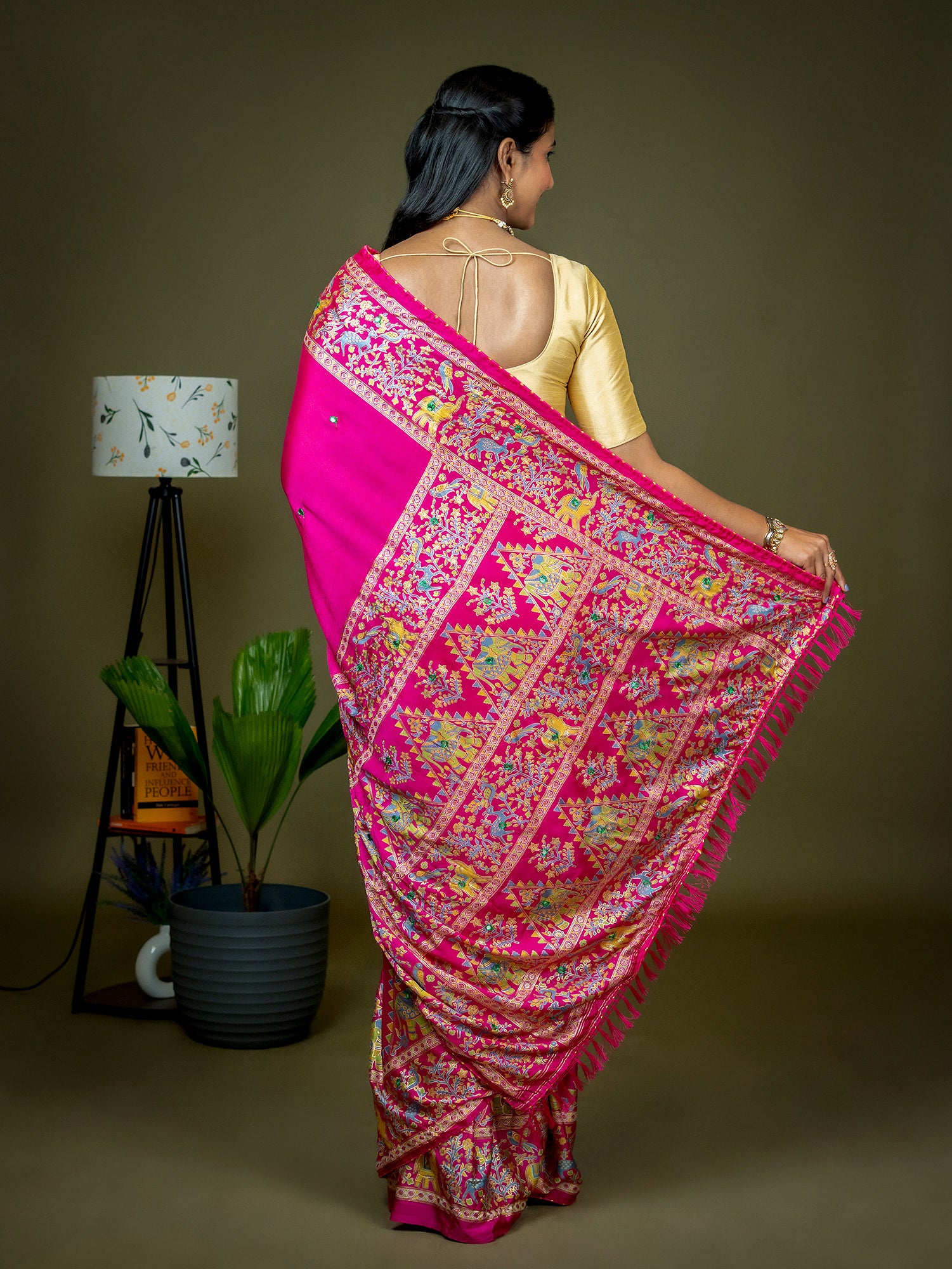 Kutch Print Crepe Saree