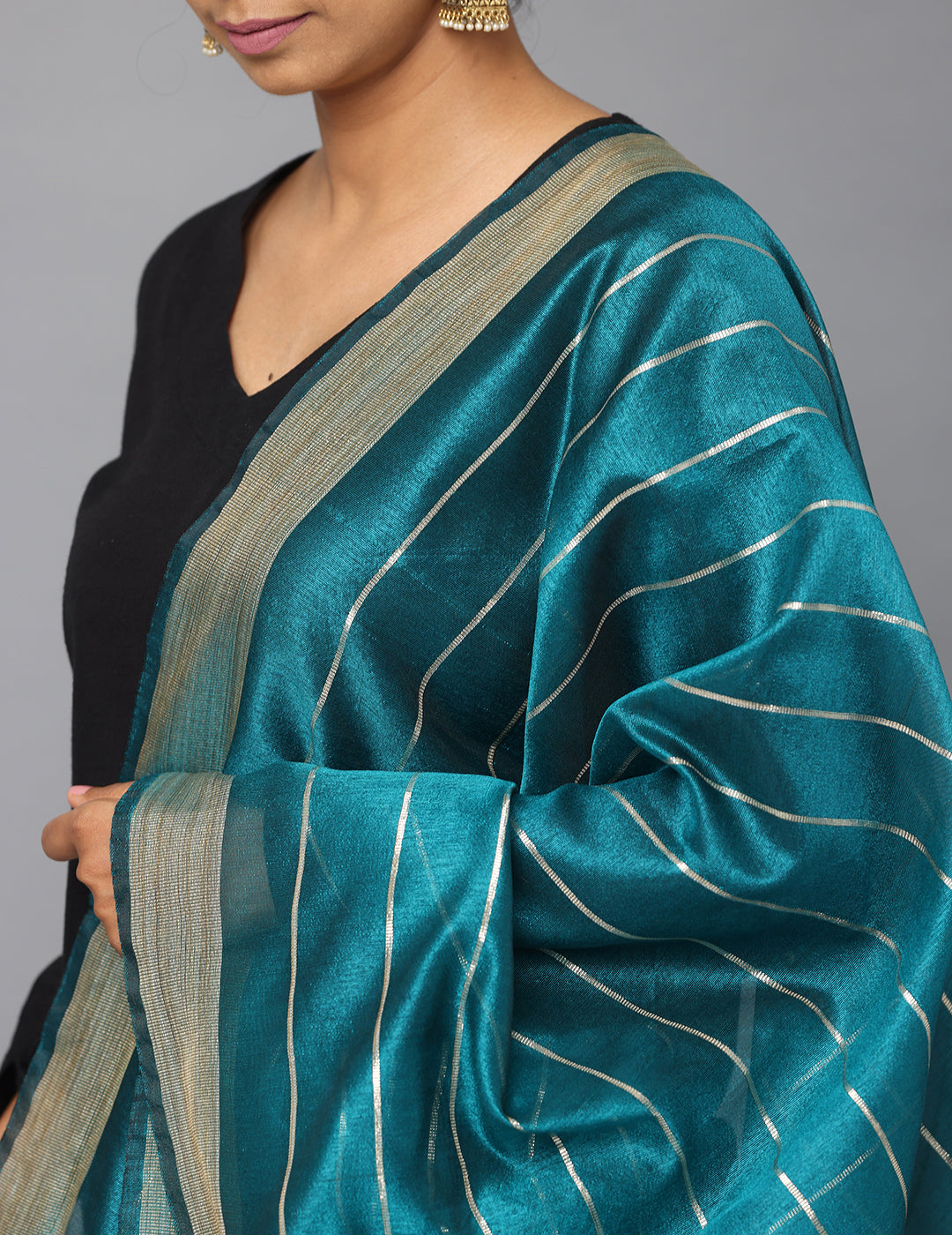 Chanderi Zari weave Dupatta