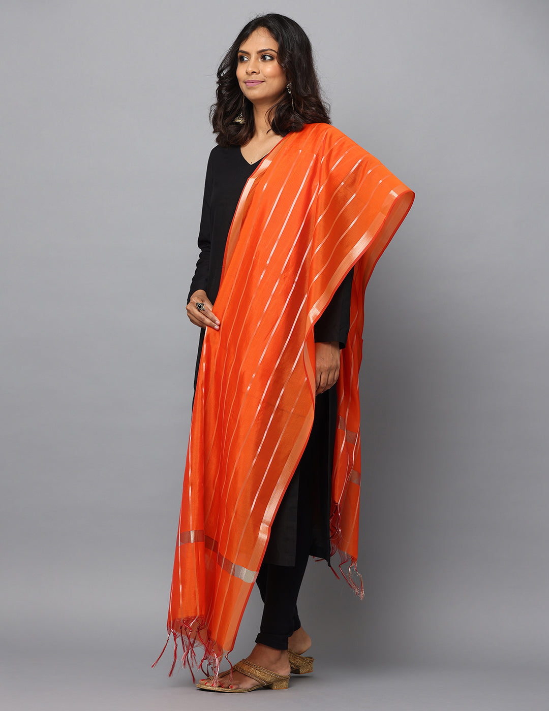 Banarasi Silk Stripe Dupatta