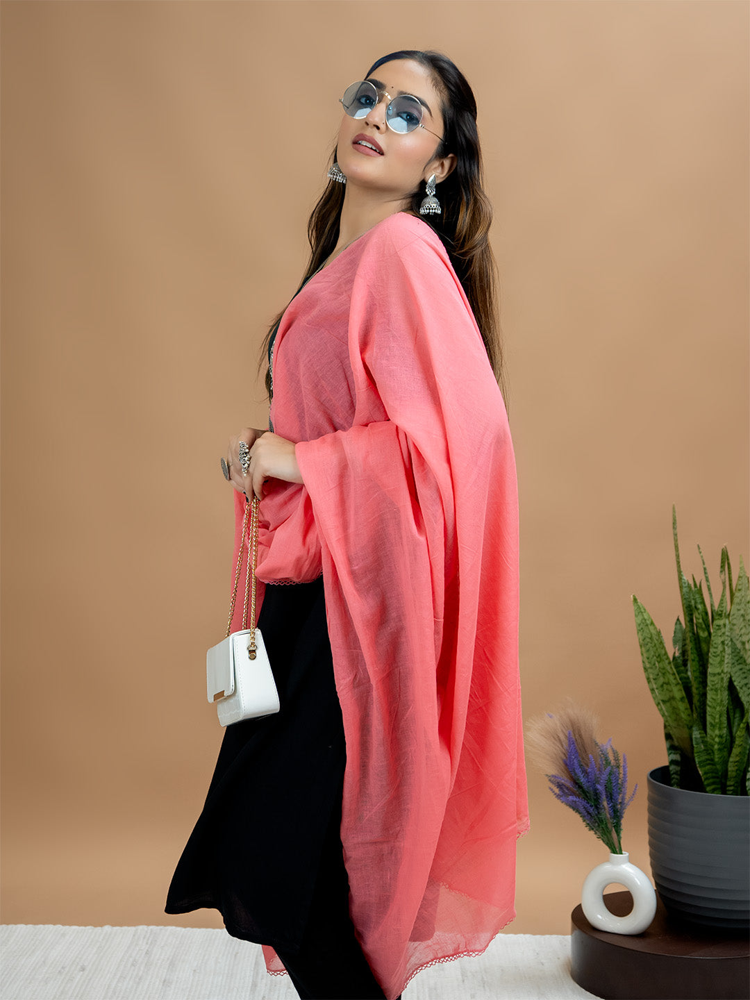 Solid Cotton Dupatta