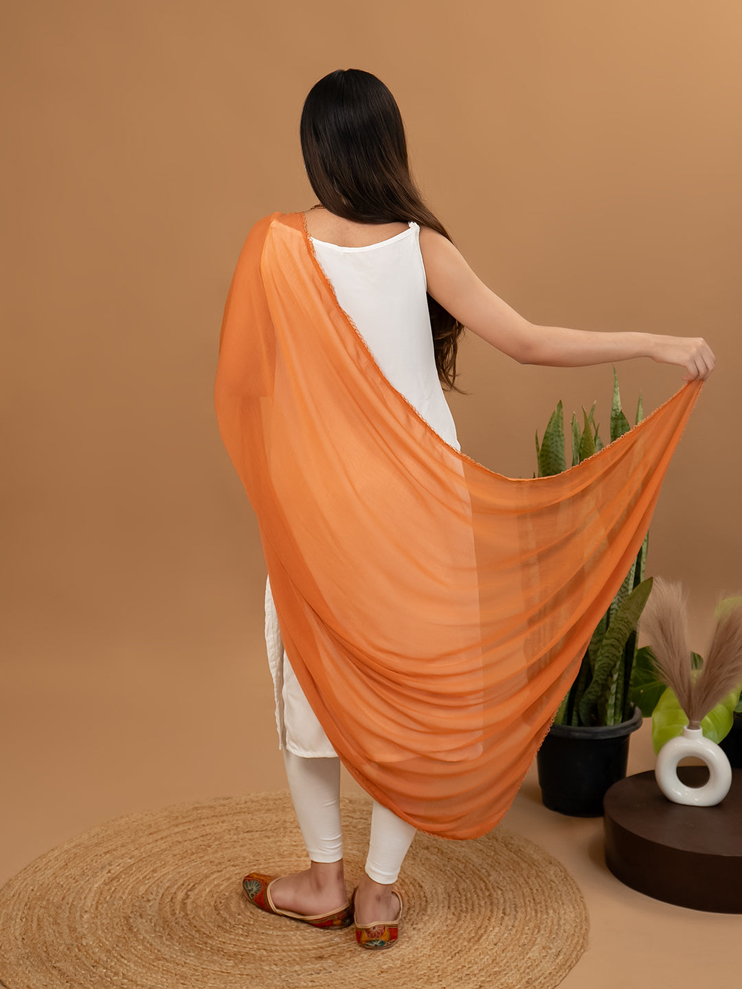 Solid Chiffon Dupatta