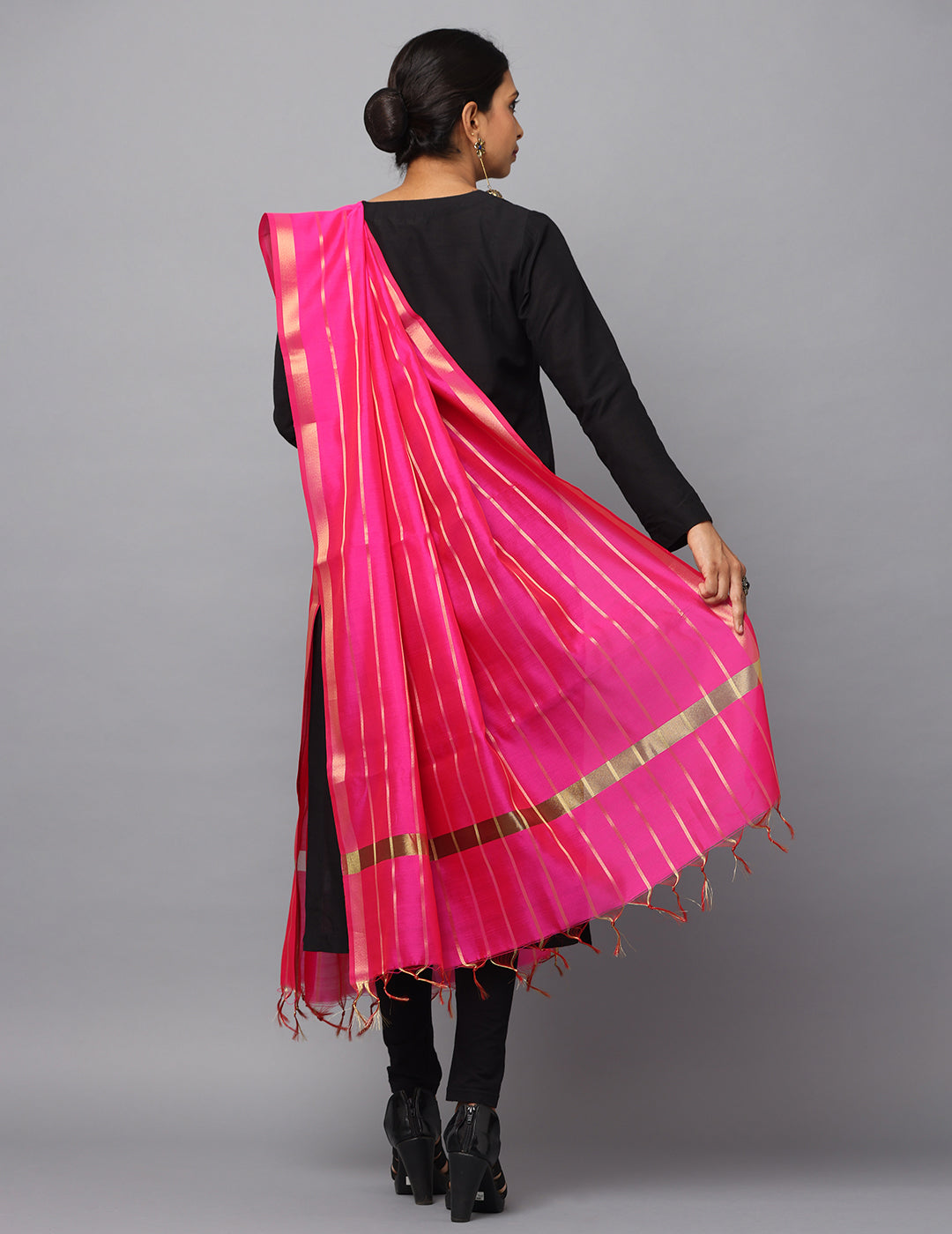 Banarasi Silk Stripe Dupatta