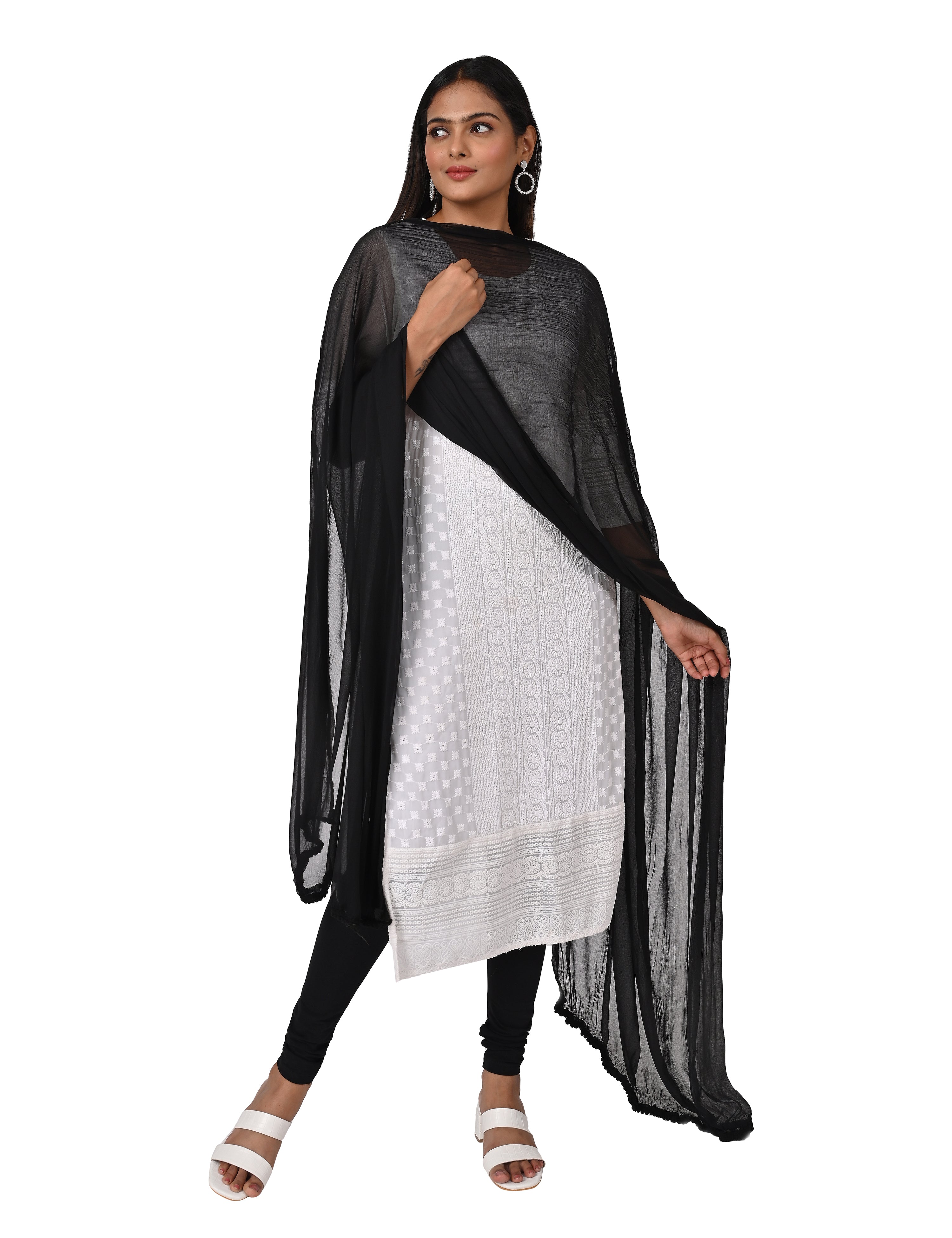 Solid Chiffon Dupatta