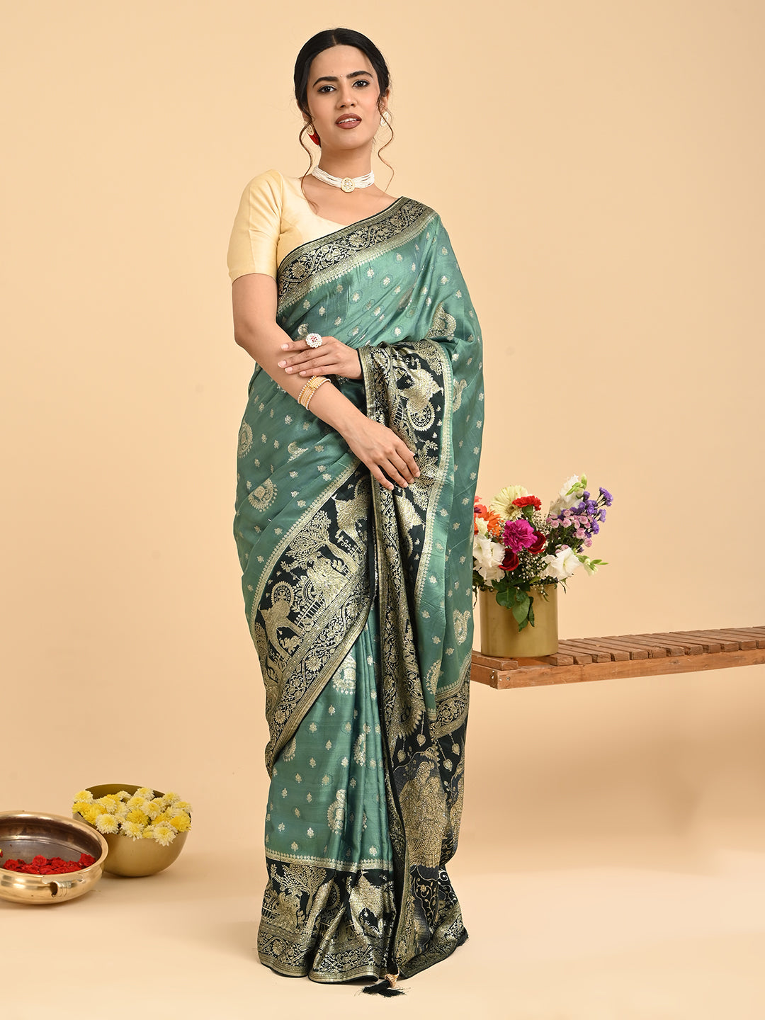 Banarasi Viscose Silk Saree