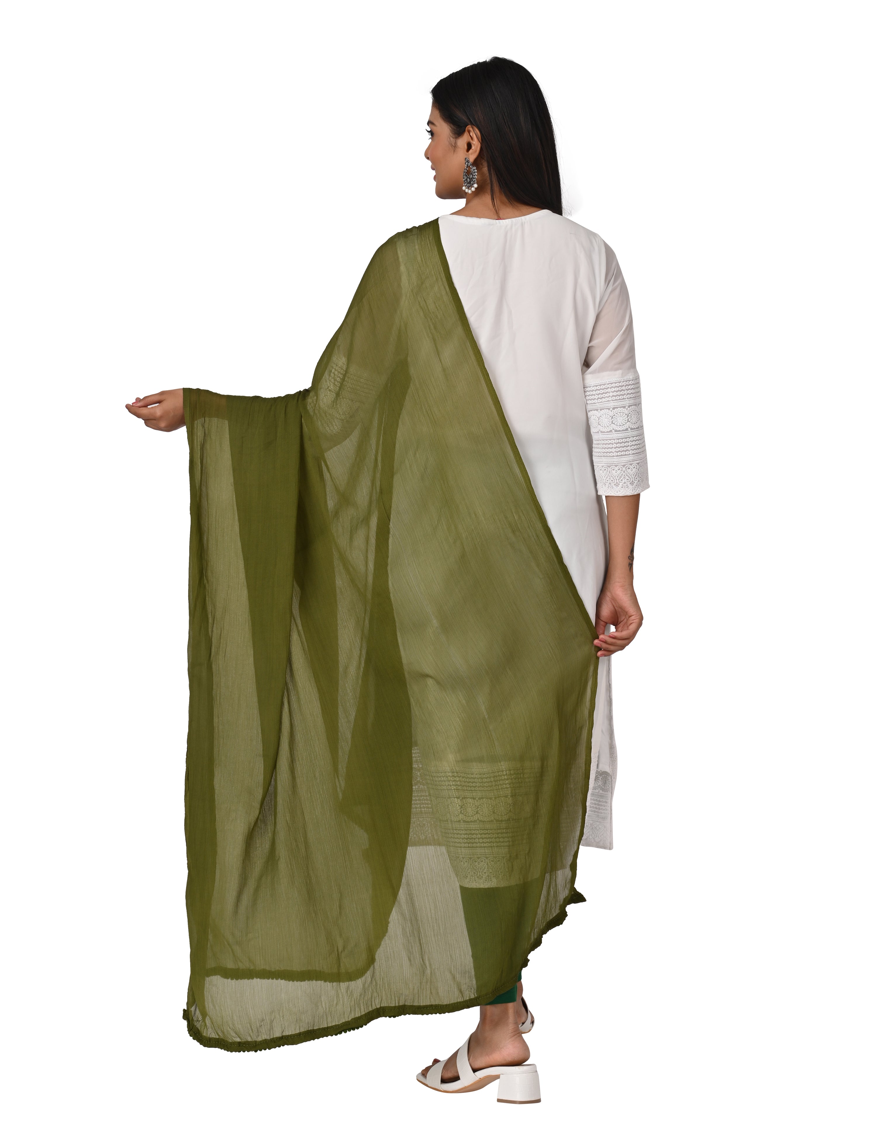 Solid Chiffon Dupatta