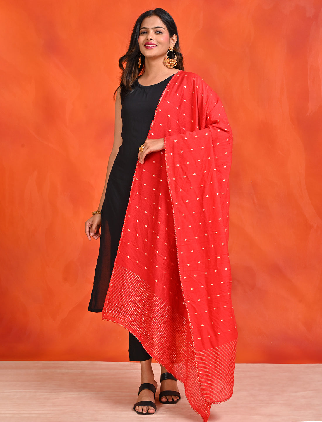 Chanderi Zari weave Dupatta