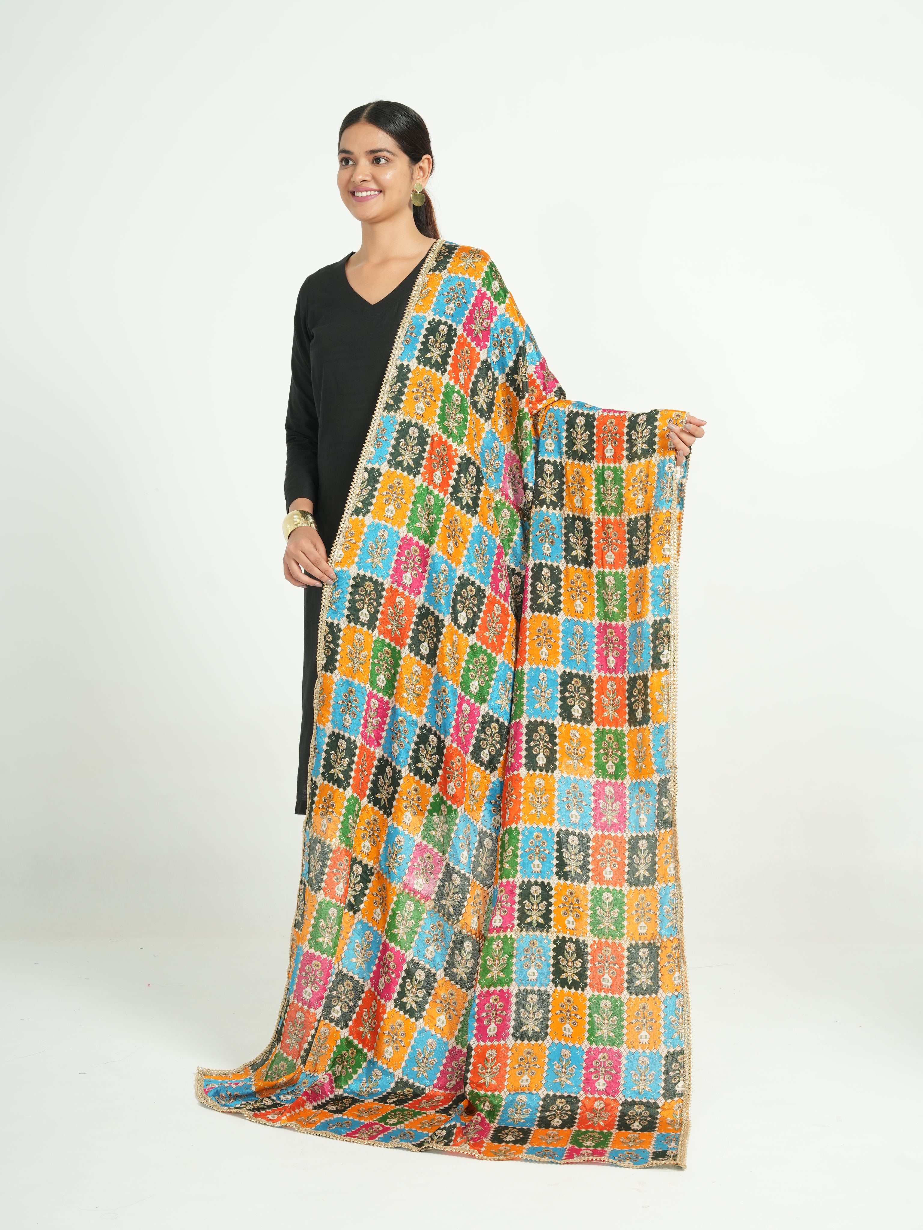 Art Silk Bandhini Dupatta