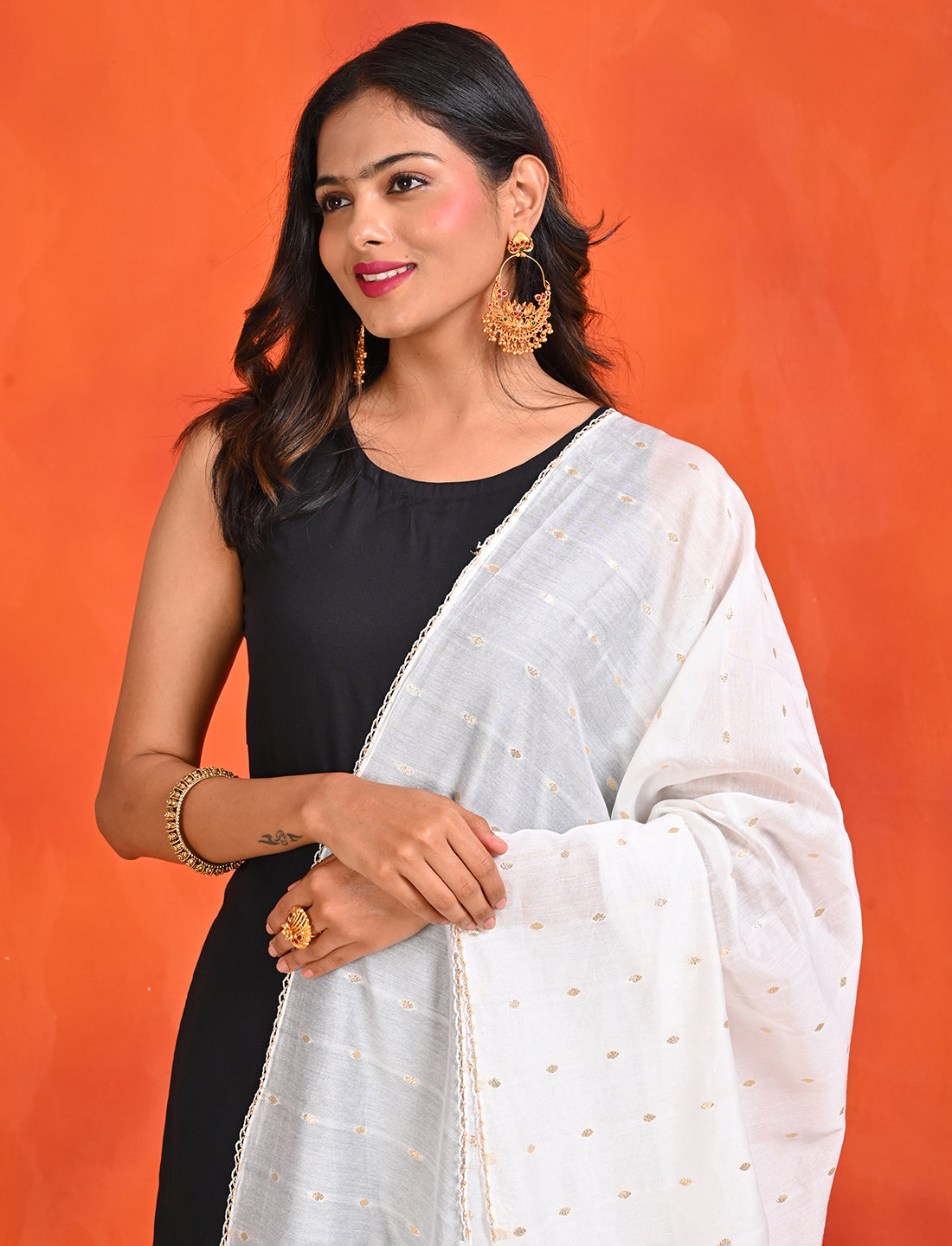 Chanderi Zari weave Dupatta