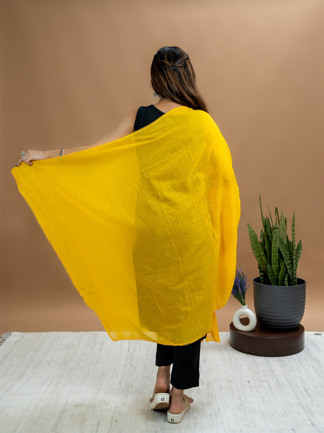 Solid Cotton Dupatta