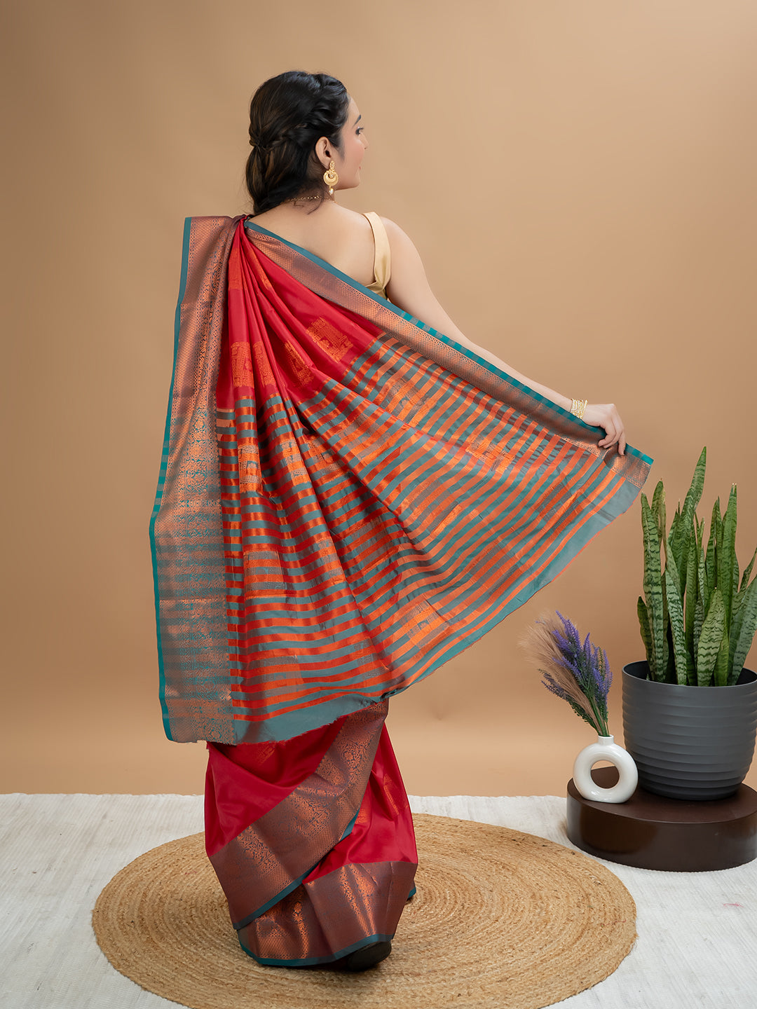 South Silk Brocade Saree