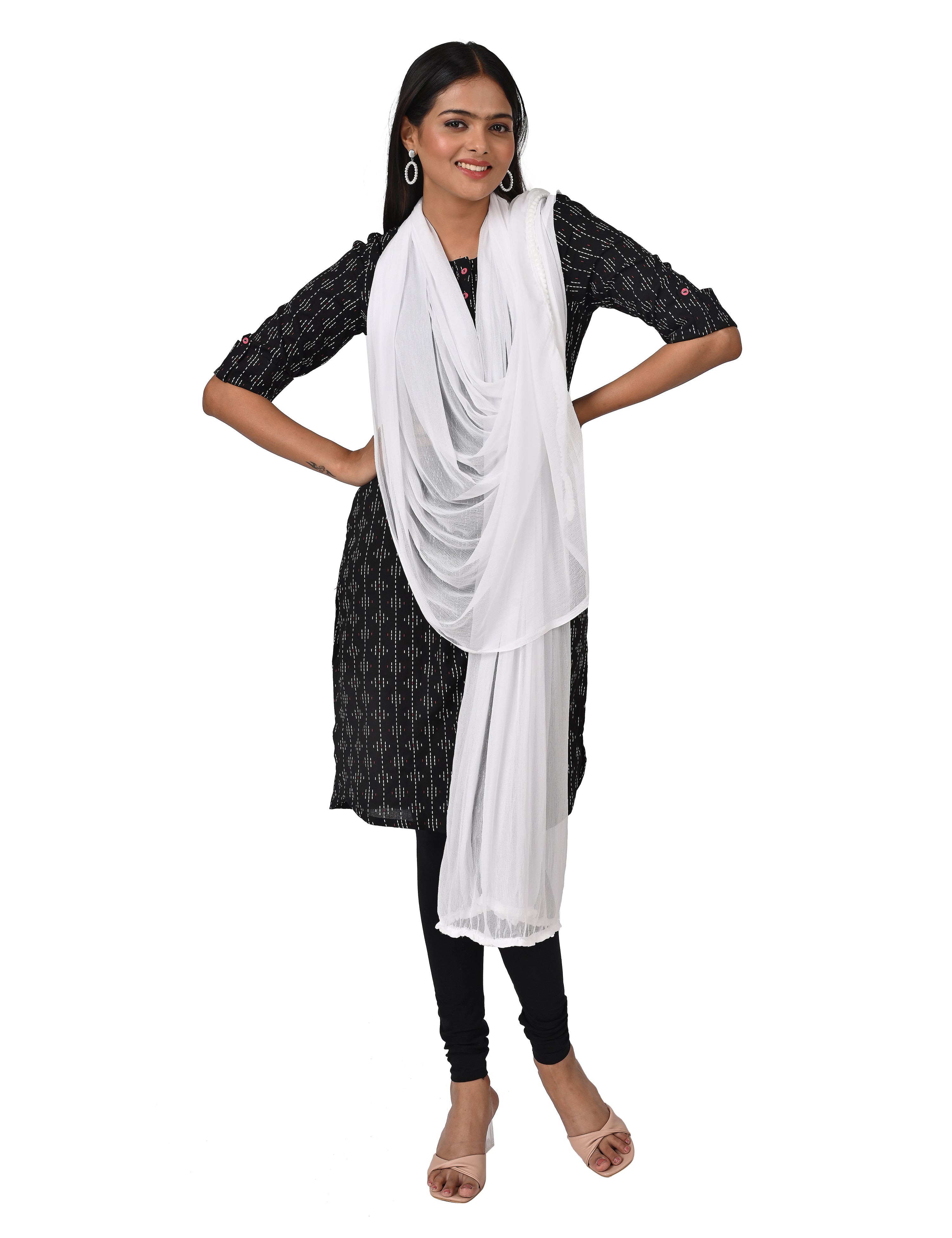 Solid Chiffon Dupatta