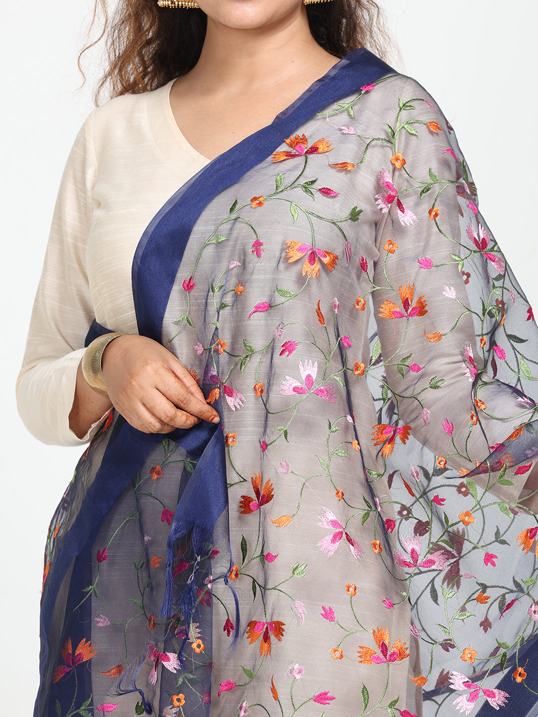 Floral Chiffon Dupatta