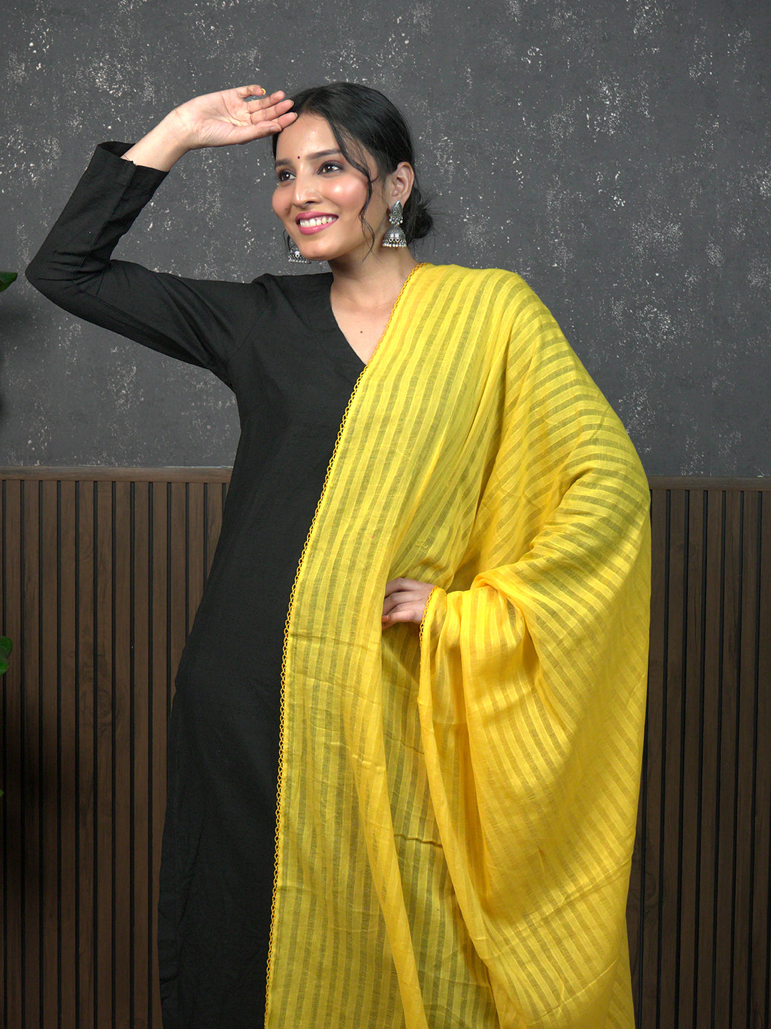 Stripe Cotton Dupatta