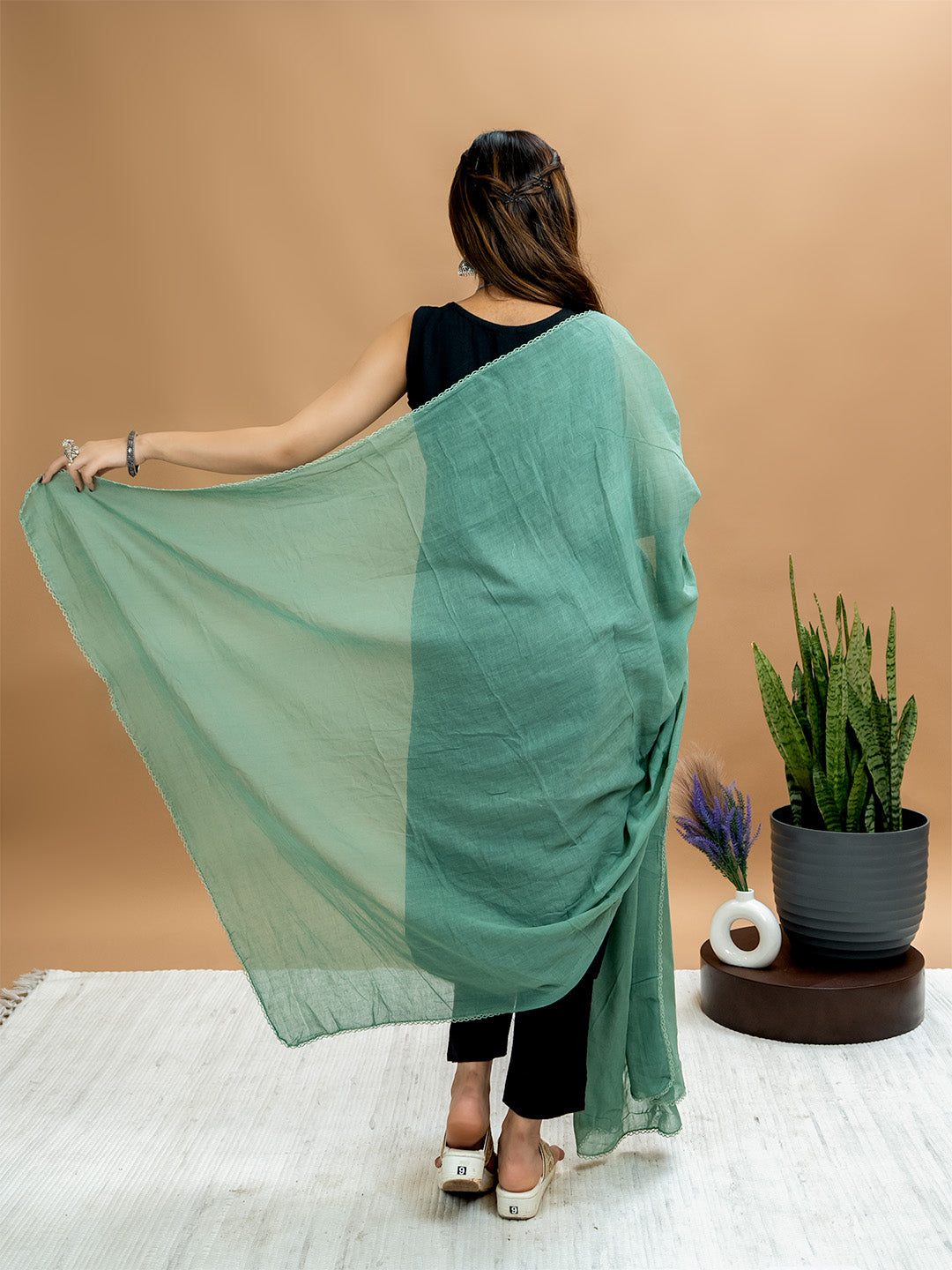 Solid Cotton Dupatta