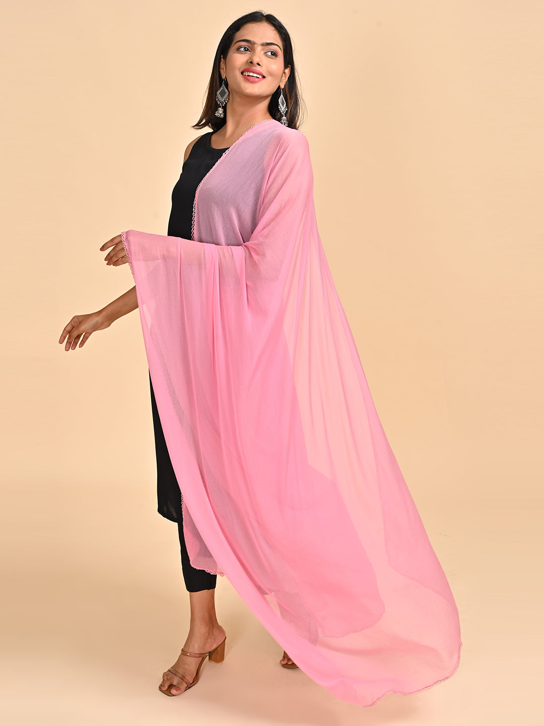 Solid Chiffon Dupatta