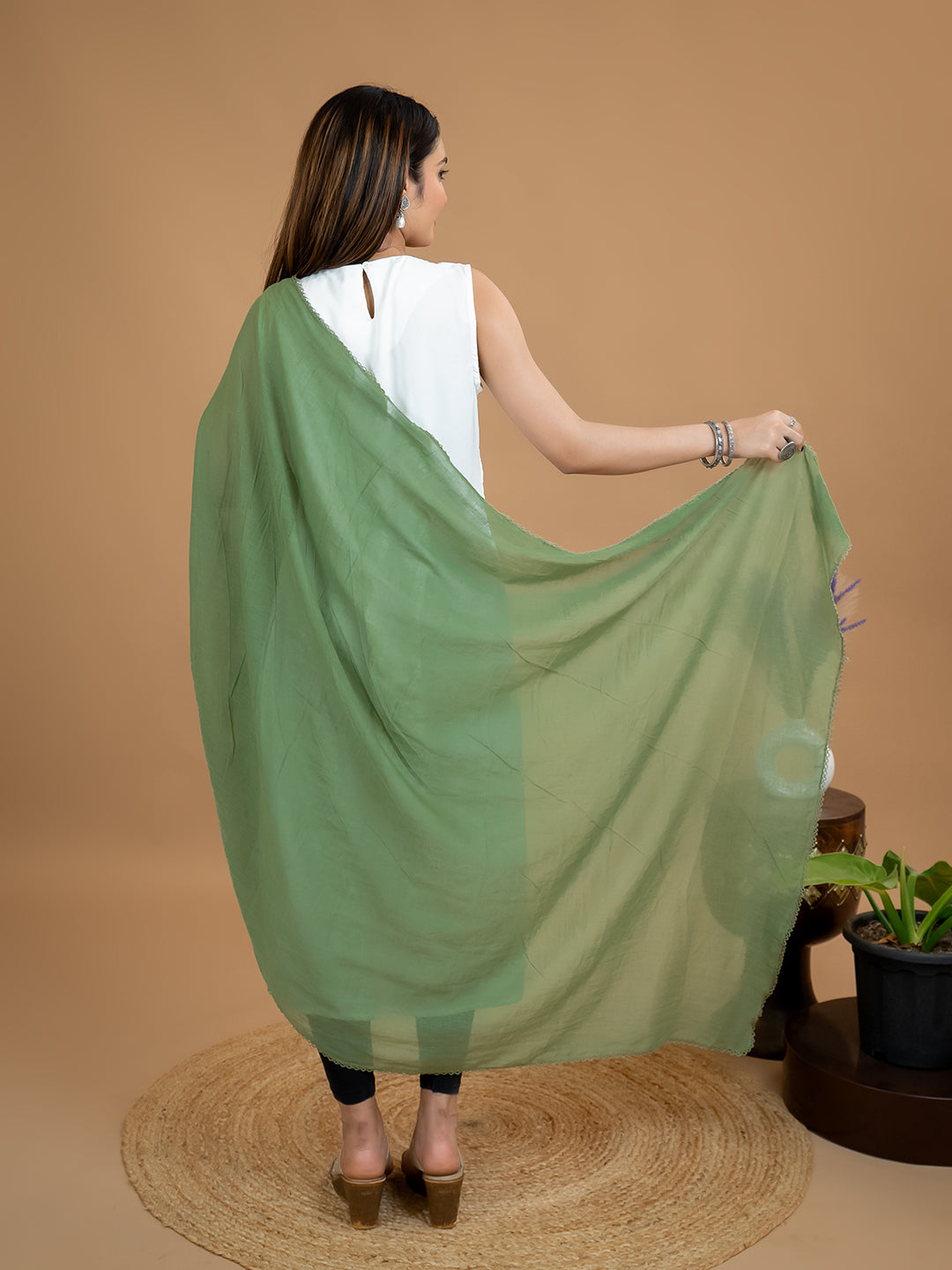 Solid Cotton Dupatta