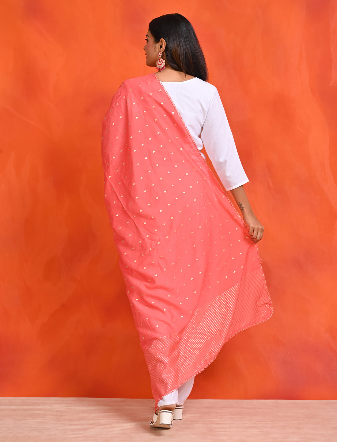 Chanderi Zari weave Dupatta