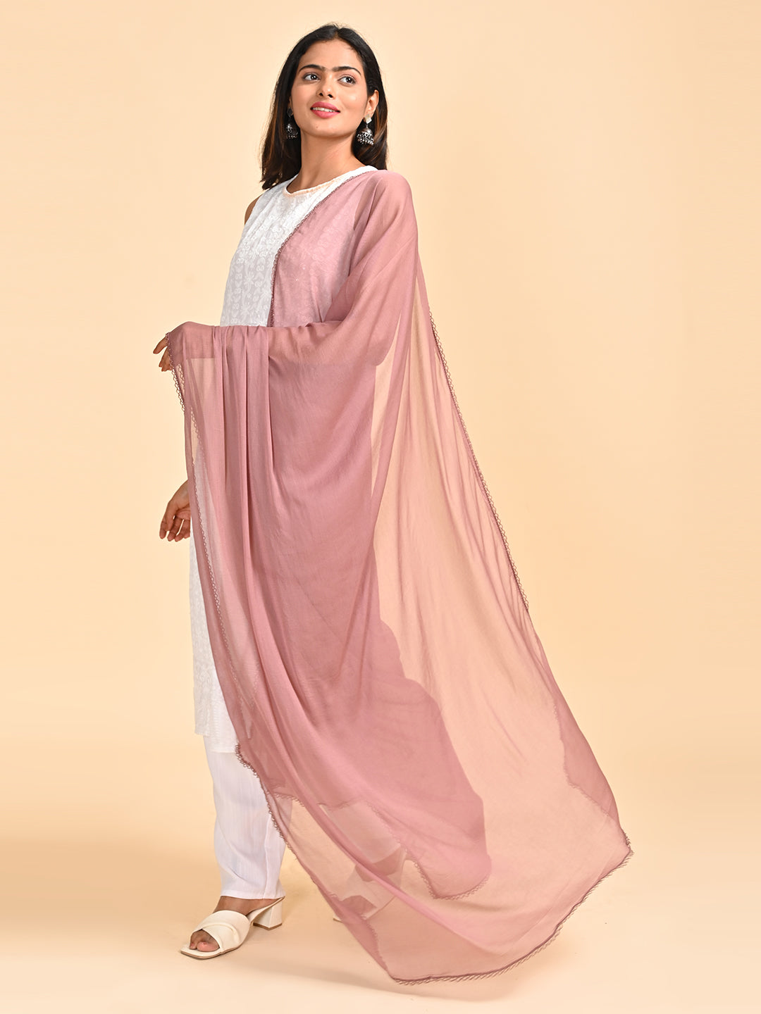 Solid Chiffon Dupatta