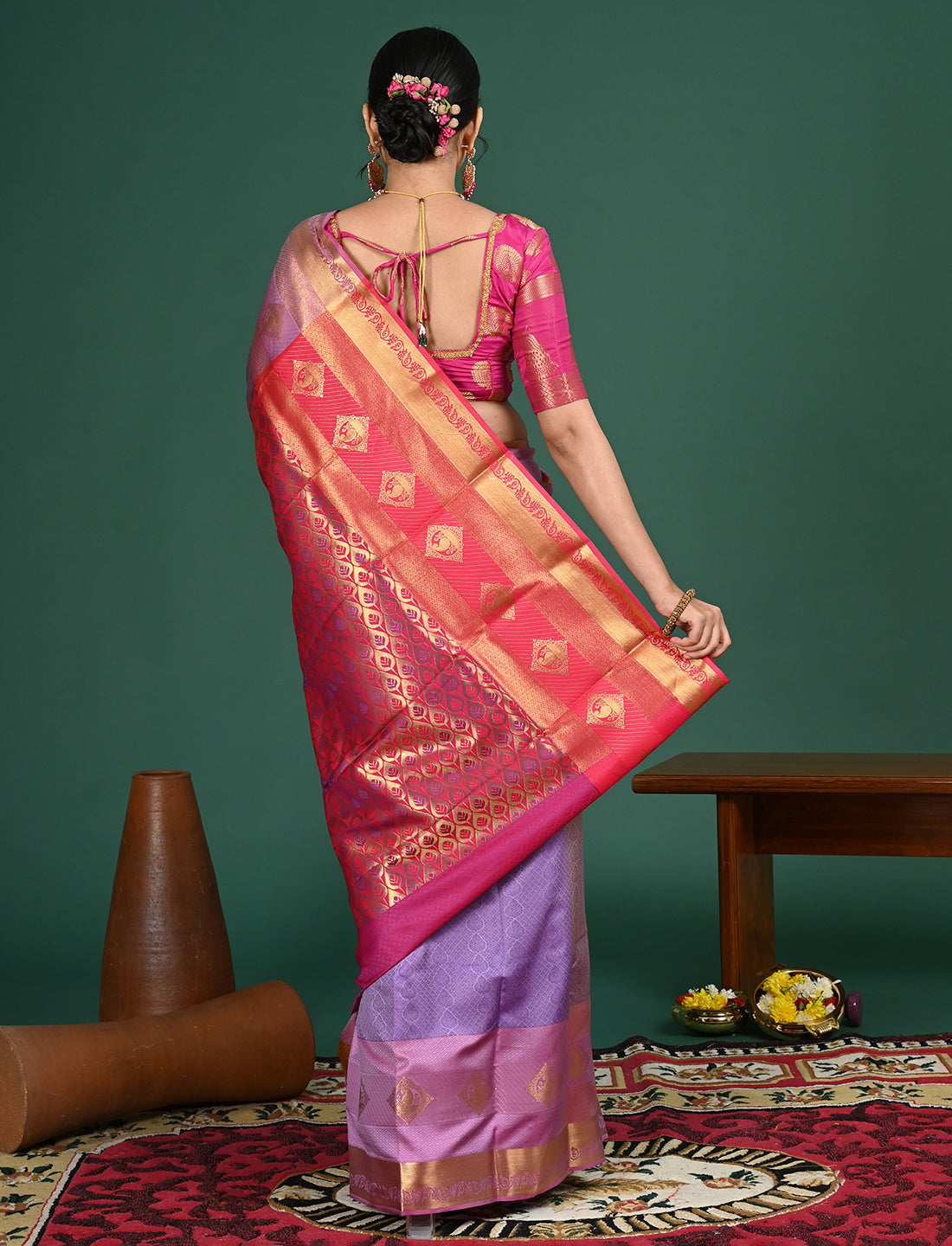 South Art Silk Geometric Saree