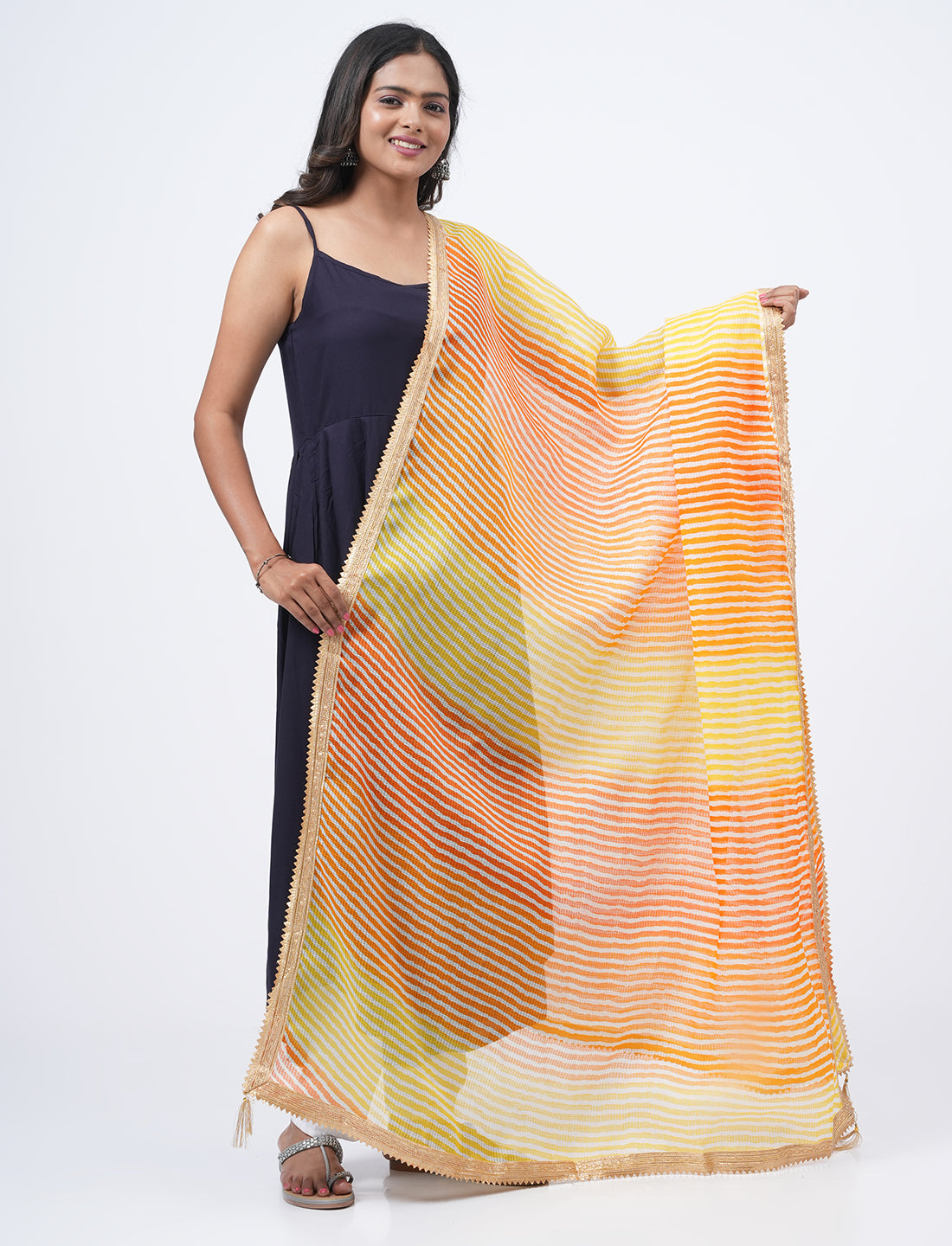 Kota Semi Cotton Colorblock Dupatta