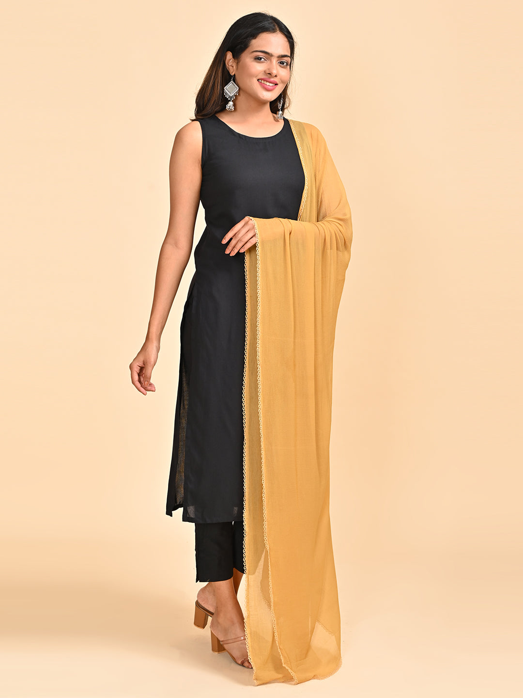 Solid Chiffon Dupatta
