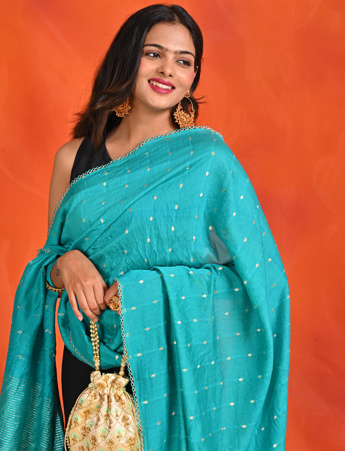 Chanderi Zari weave Dupatta
