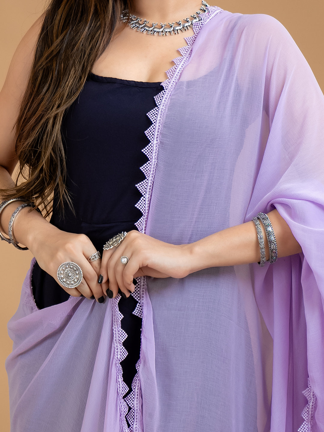 Solid Chiffon Dupatta