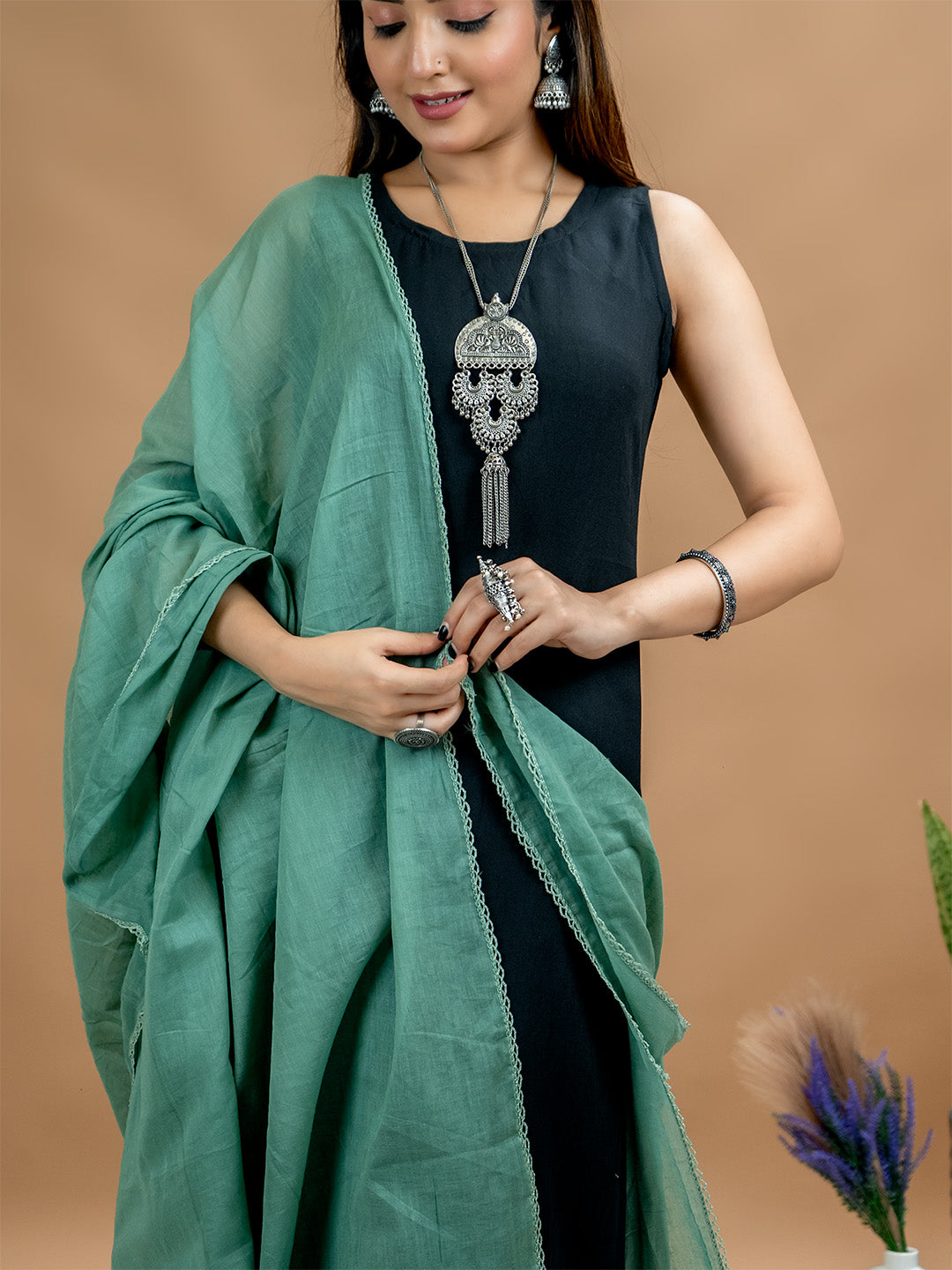 Solid Cotton Dupatta