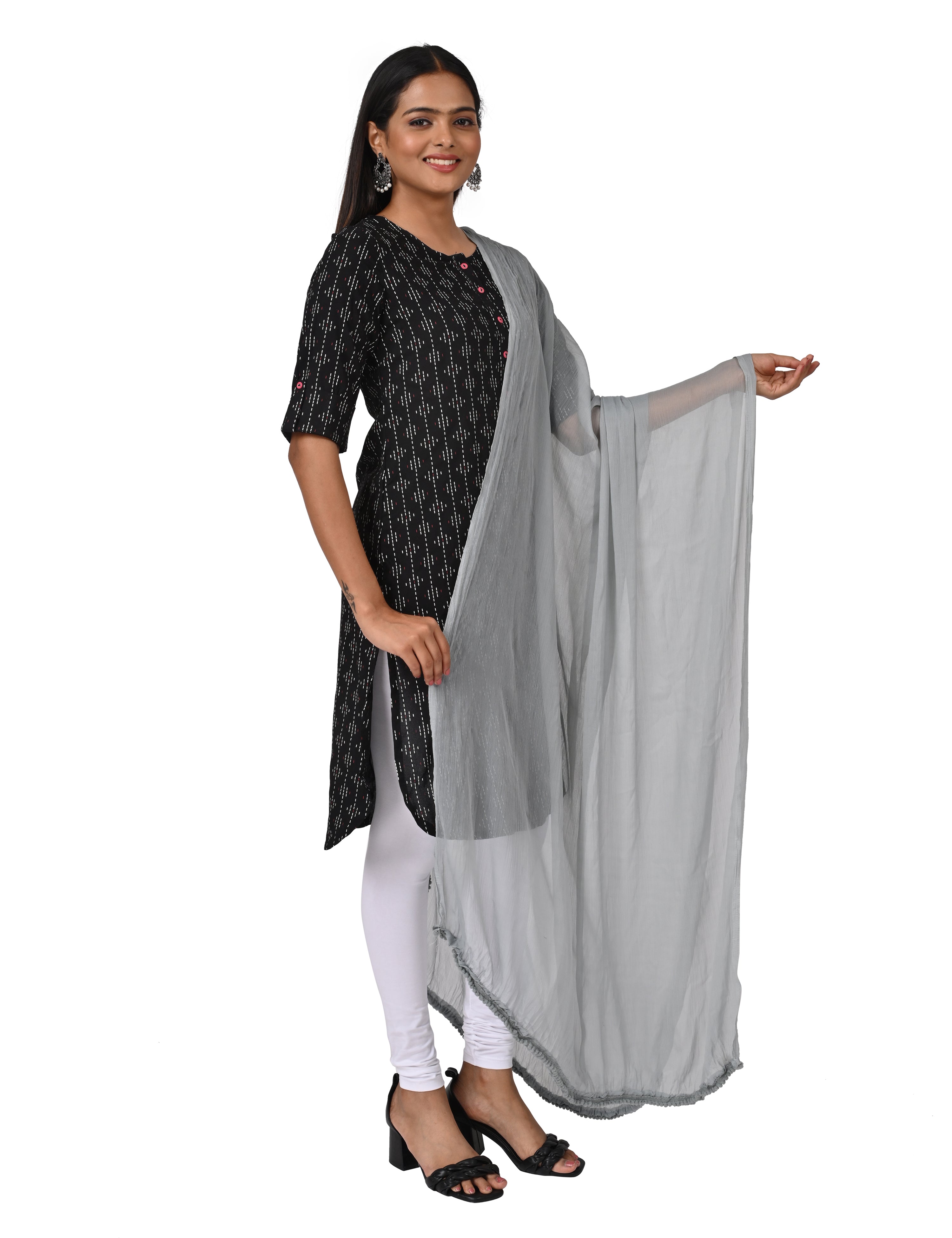 Solid Chiffon Dupatta