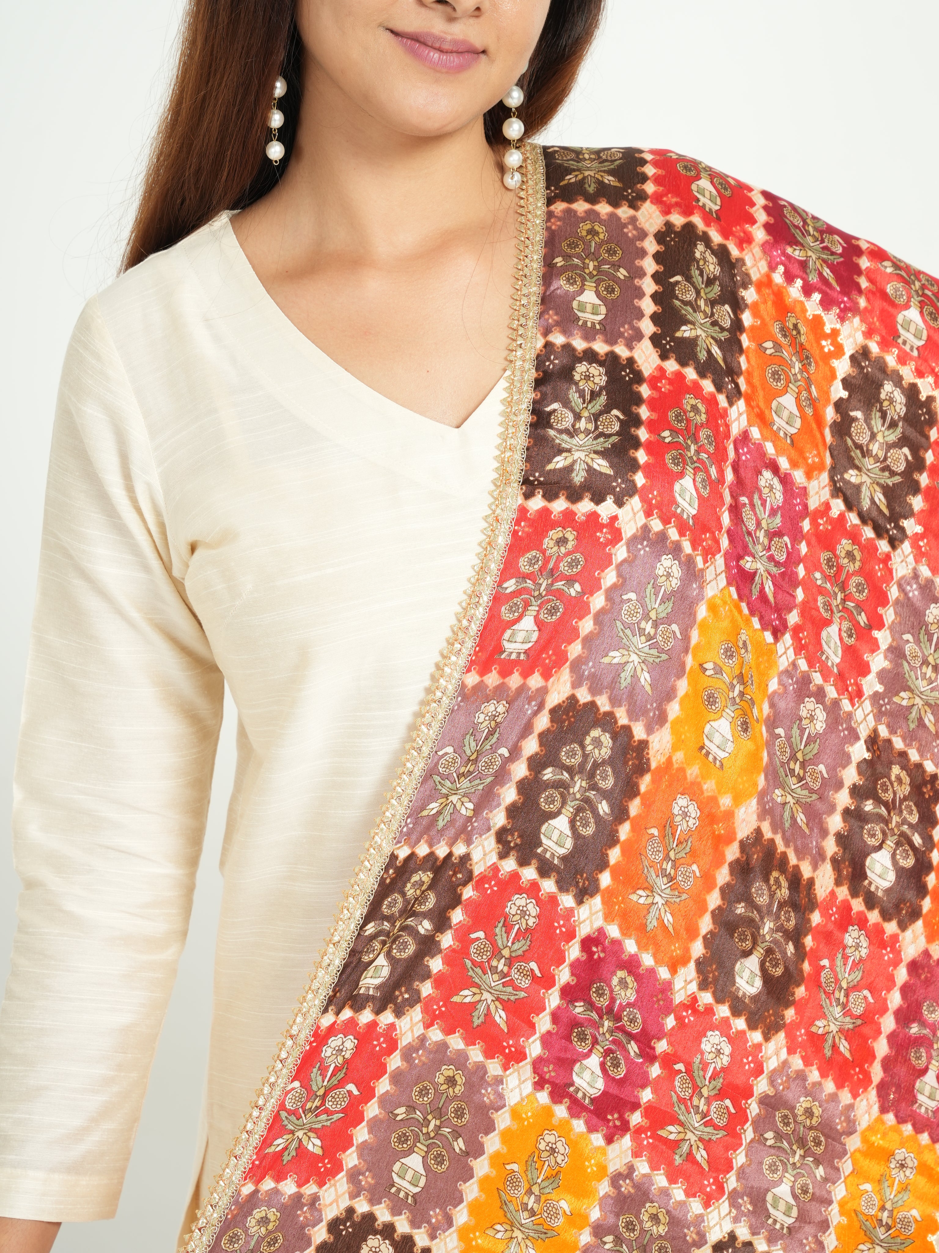 Art Silk Bandhini Dupatta