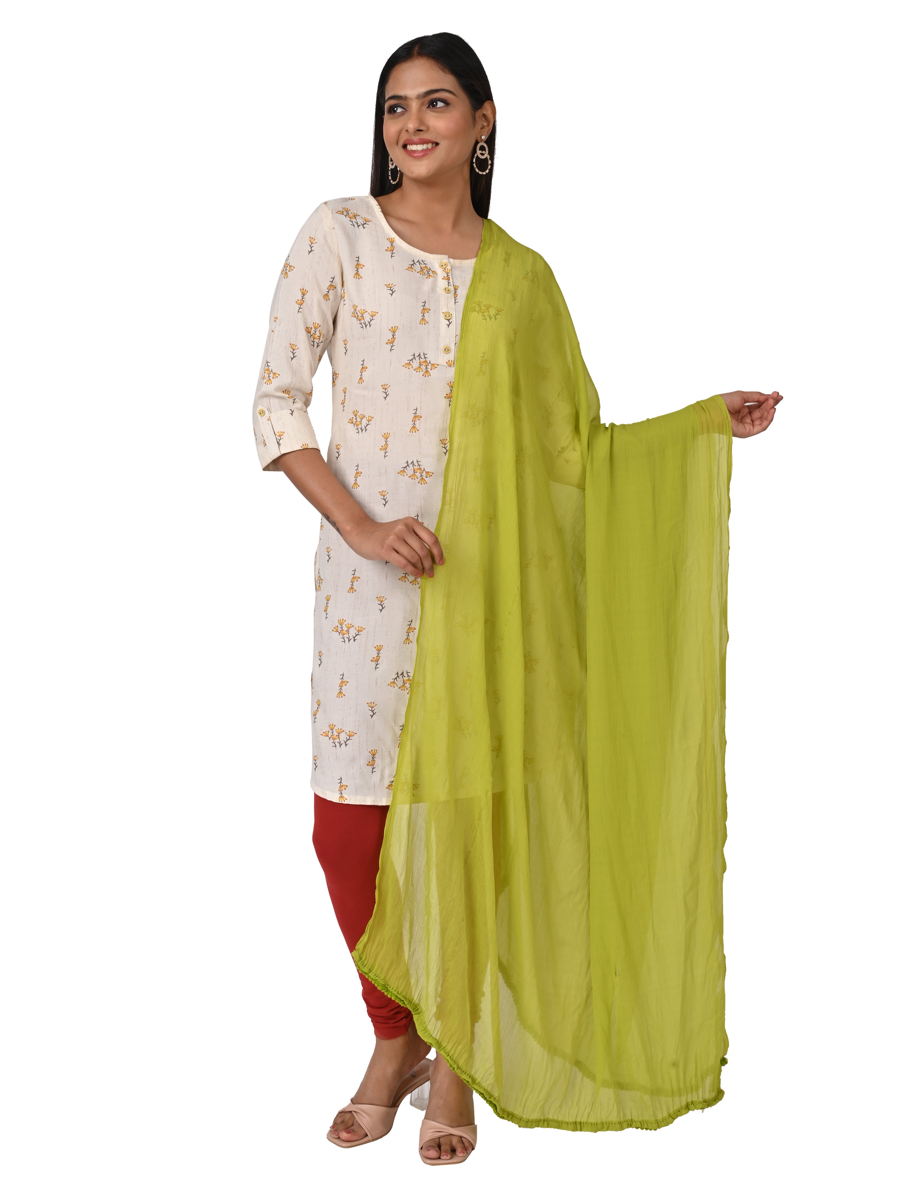 Solid Chiffon Dupatta