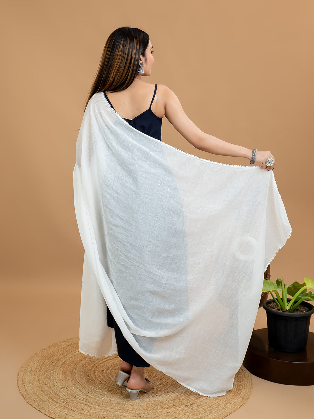 Solid Cotton Dupatta