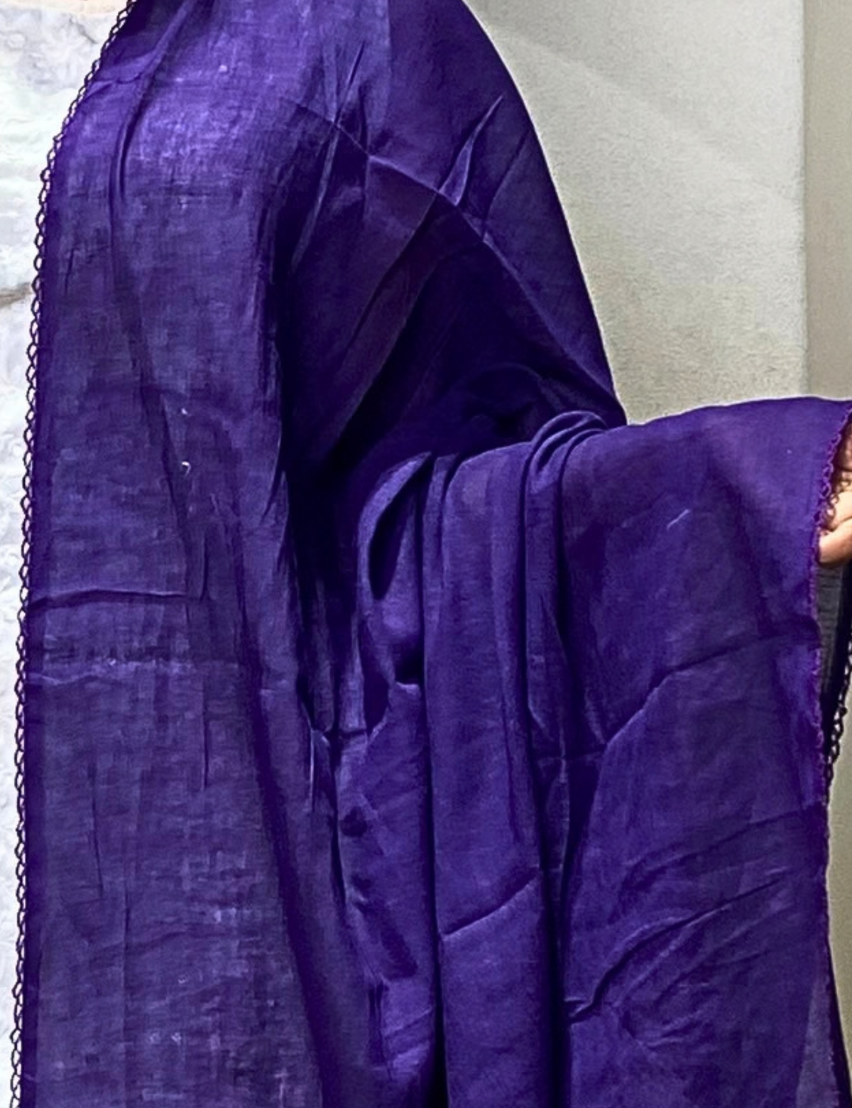 Solid Purple Cotton Dupatta
