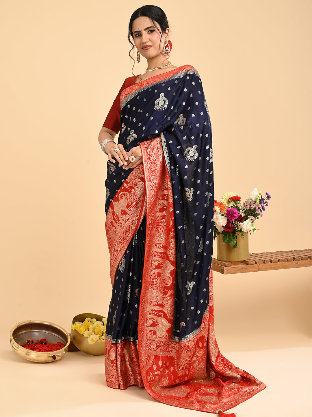 Banarasi Viscose Silk Saree