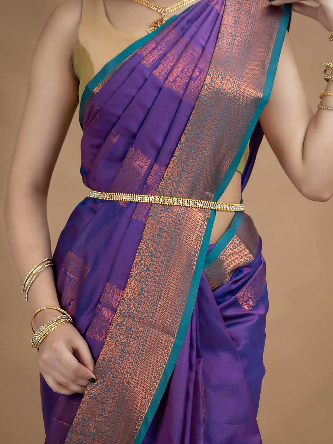 South Silk Brocade Saree