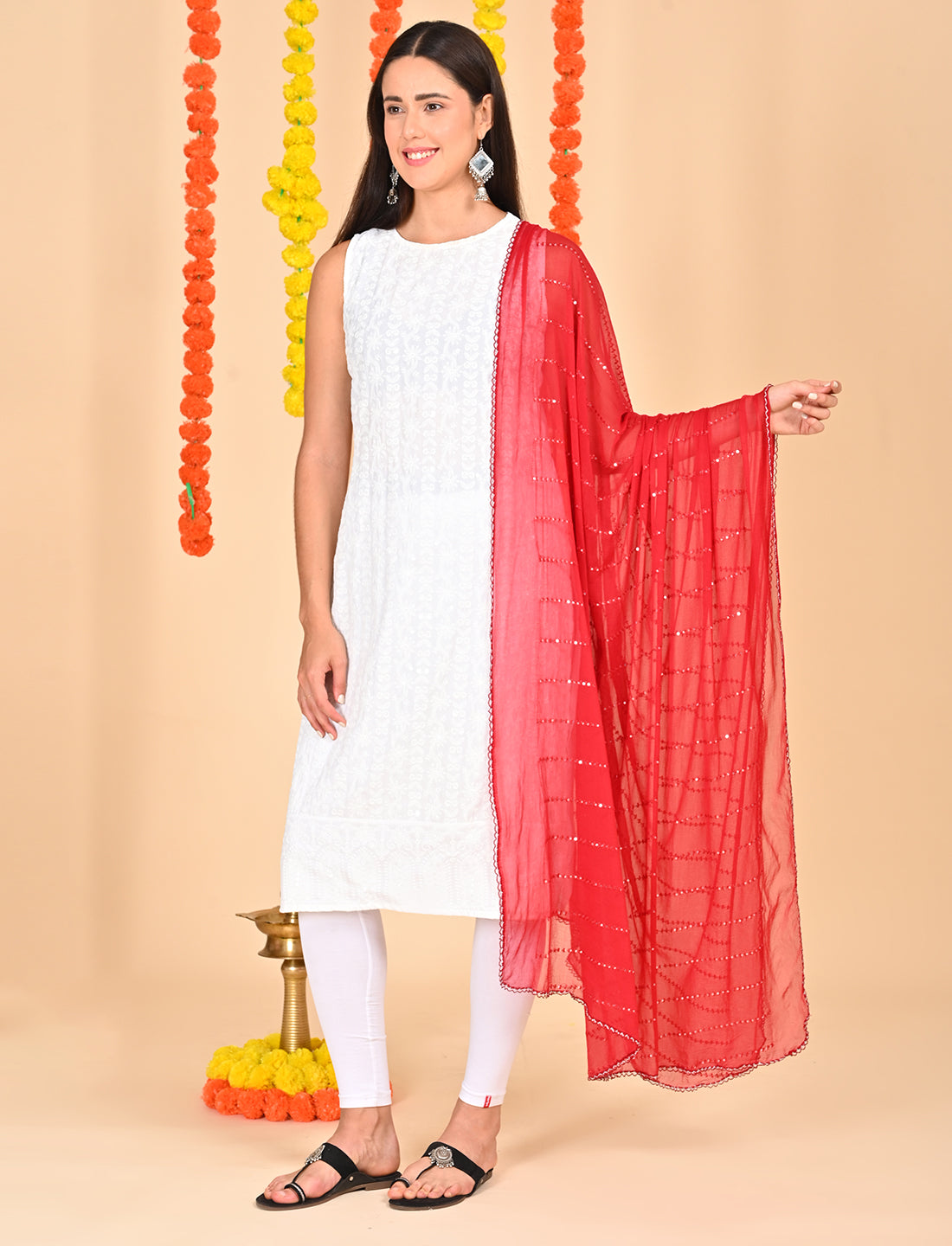 Chiffon Stripe Dupatta