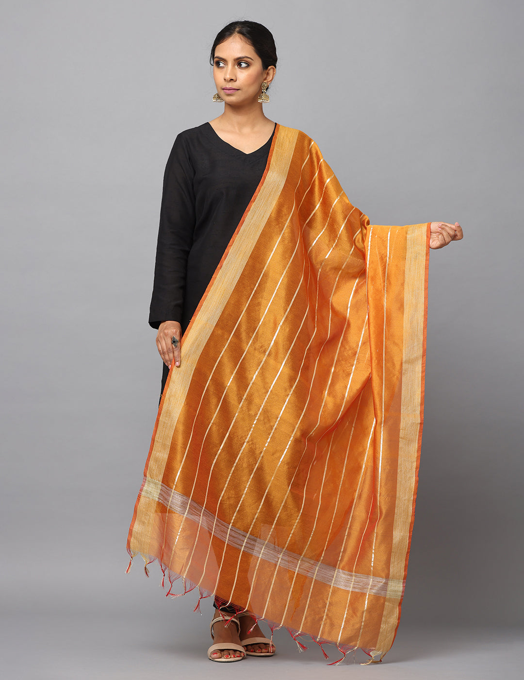 Chanderi Zari weave Dupatta