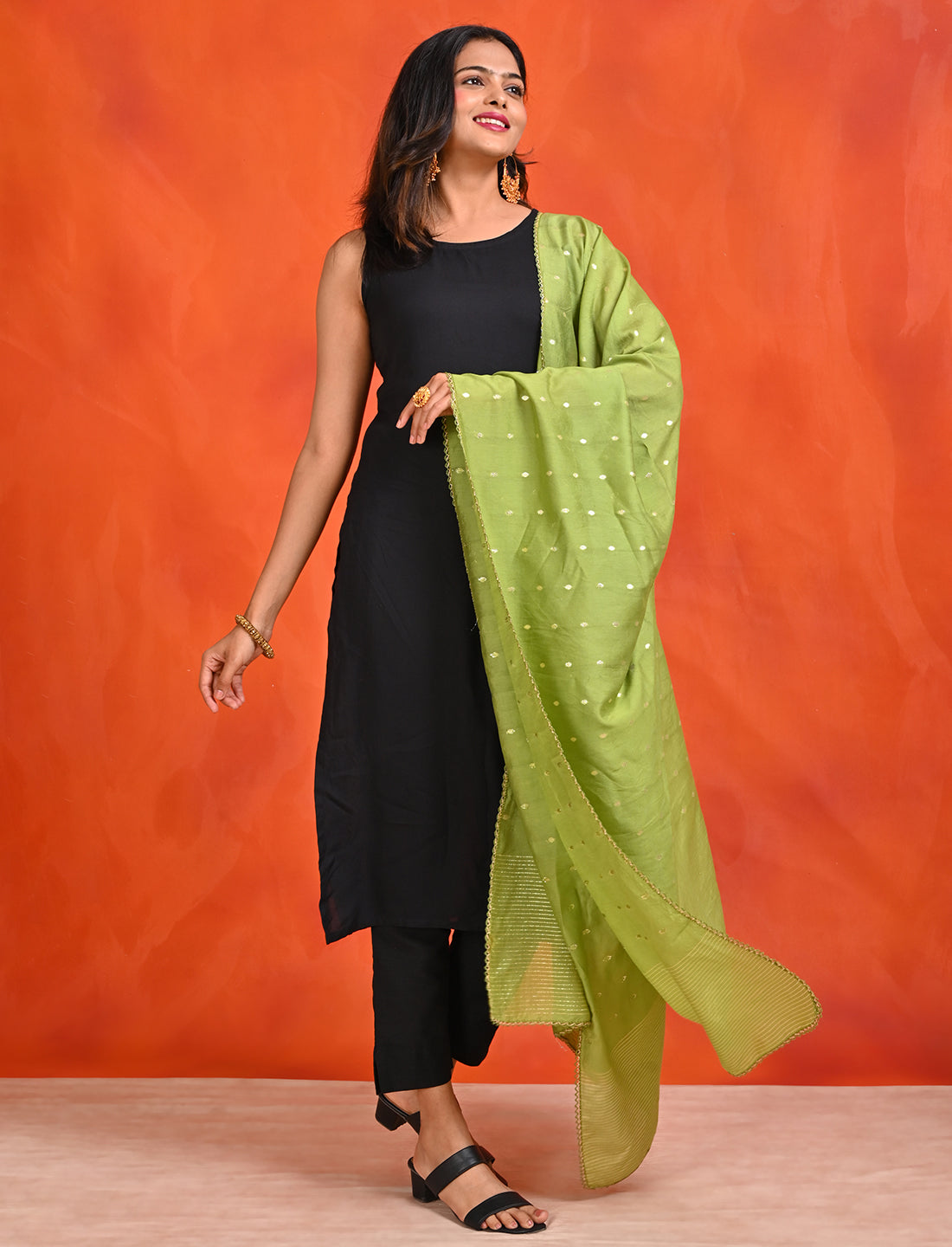 Chanderi Zari weave Dupatta
