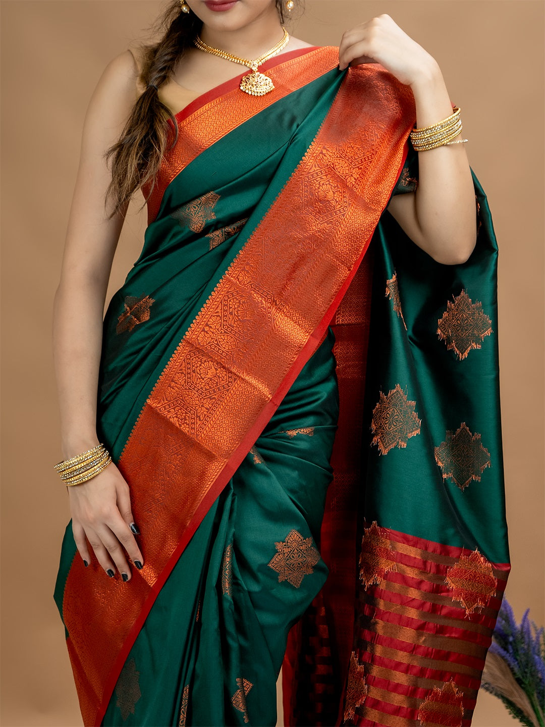 South Silk Brocade Saree
