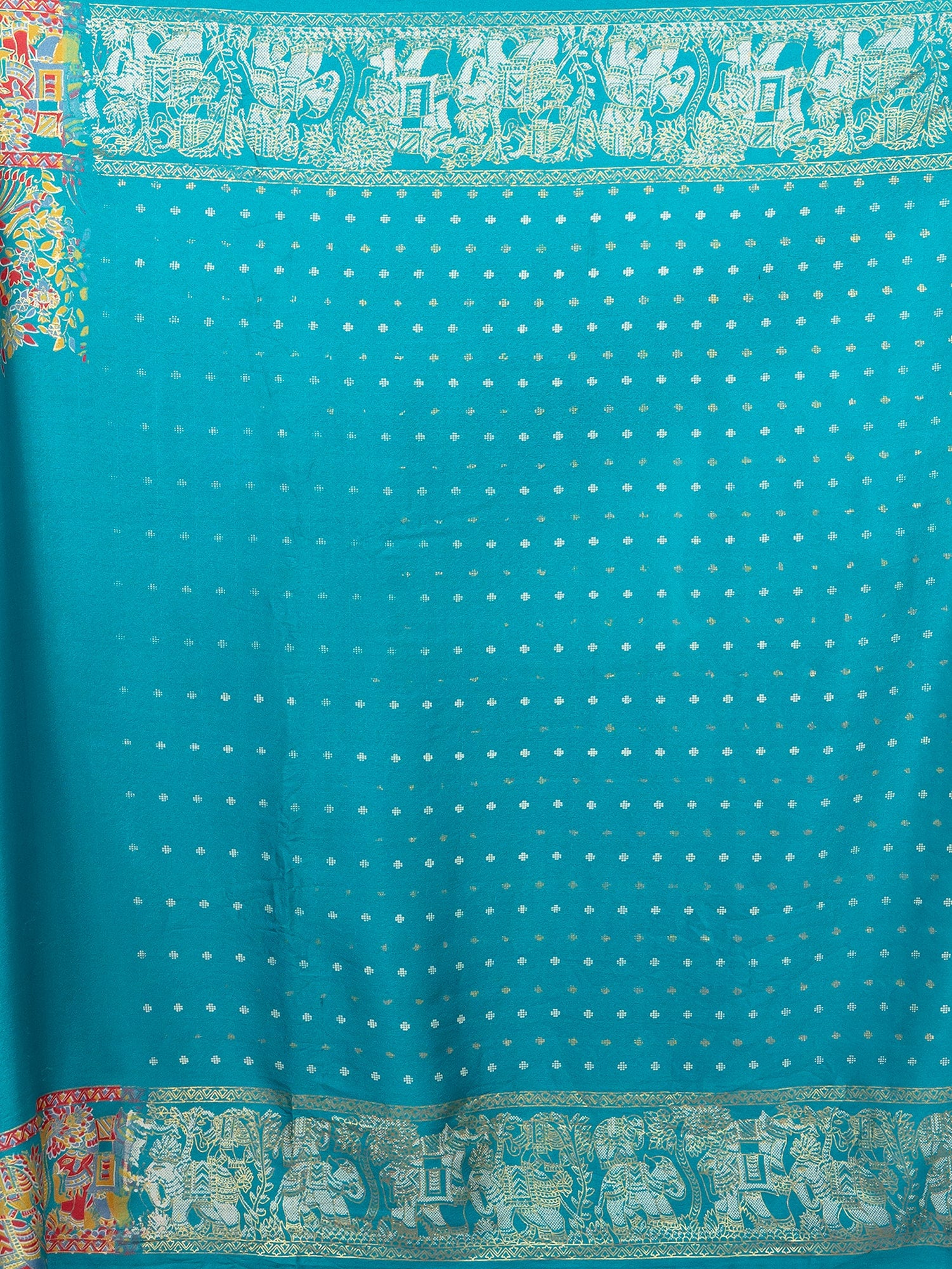 Kutch Print Crepe Saree