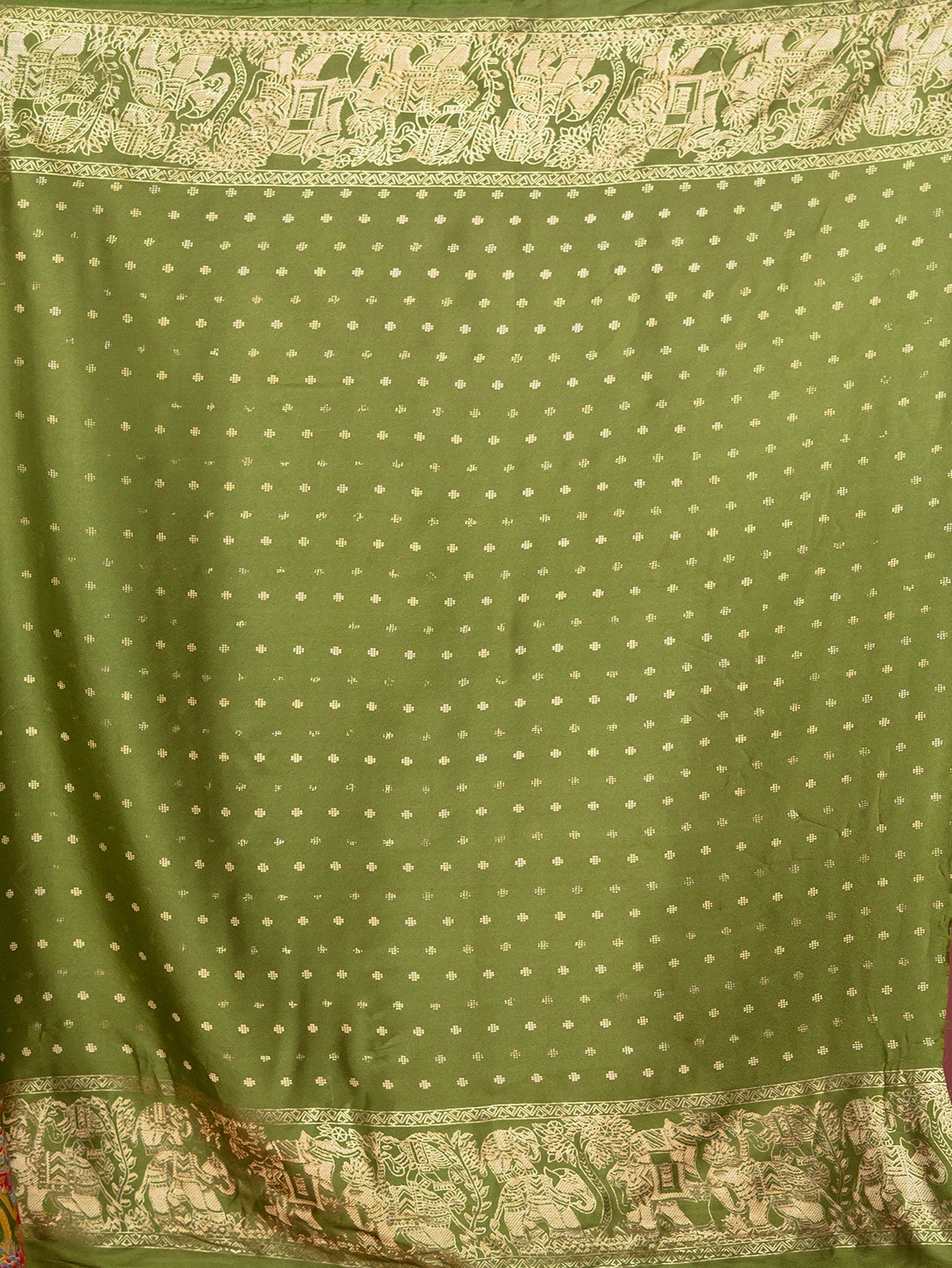 Kutch Print Crepe Saree