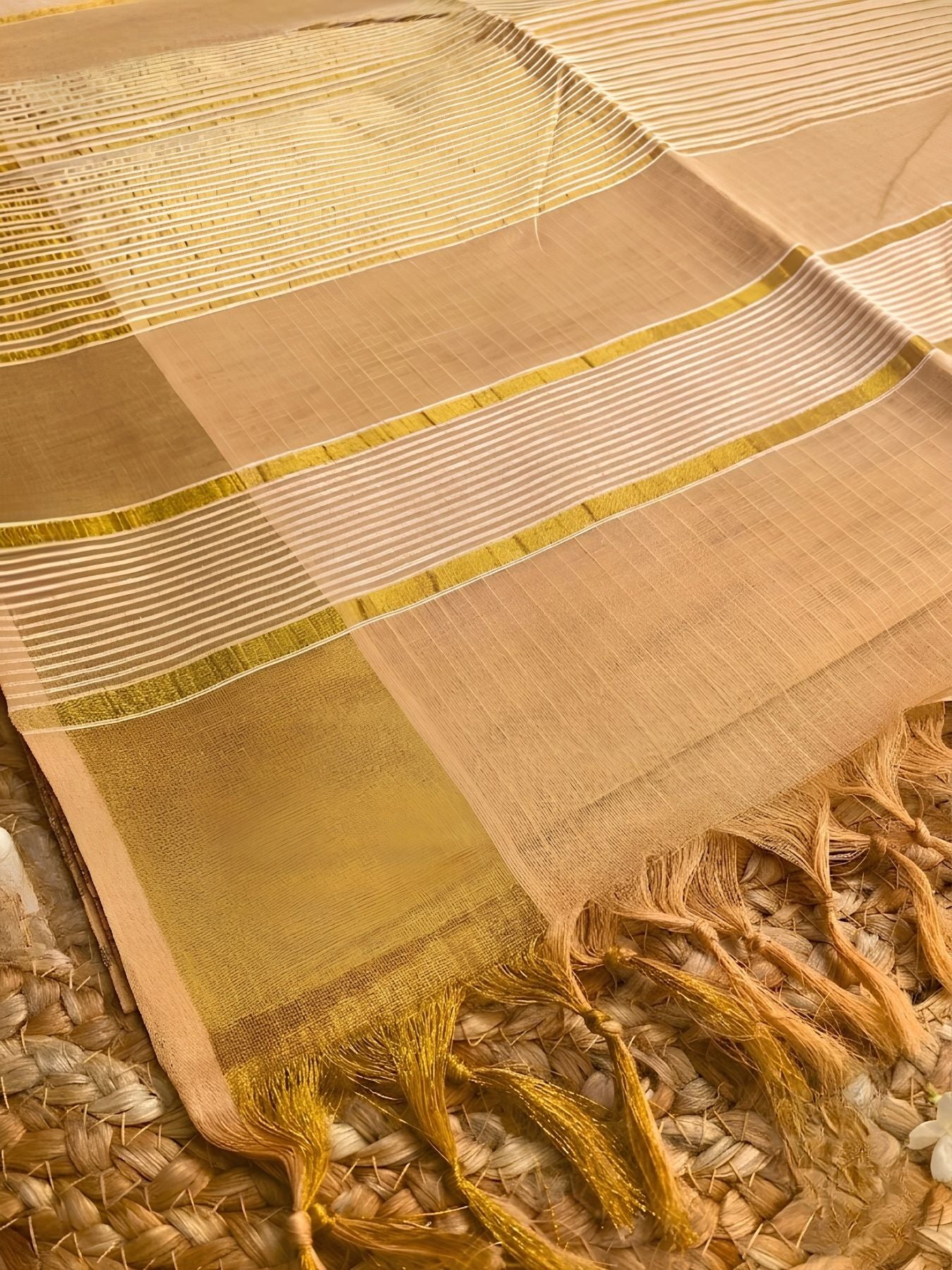 Striped Negamam Cotton Saree